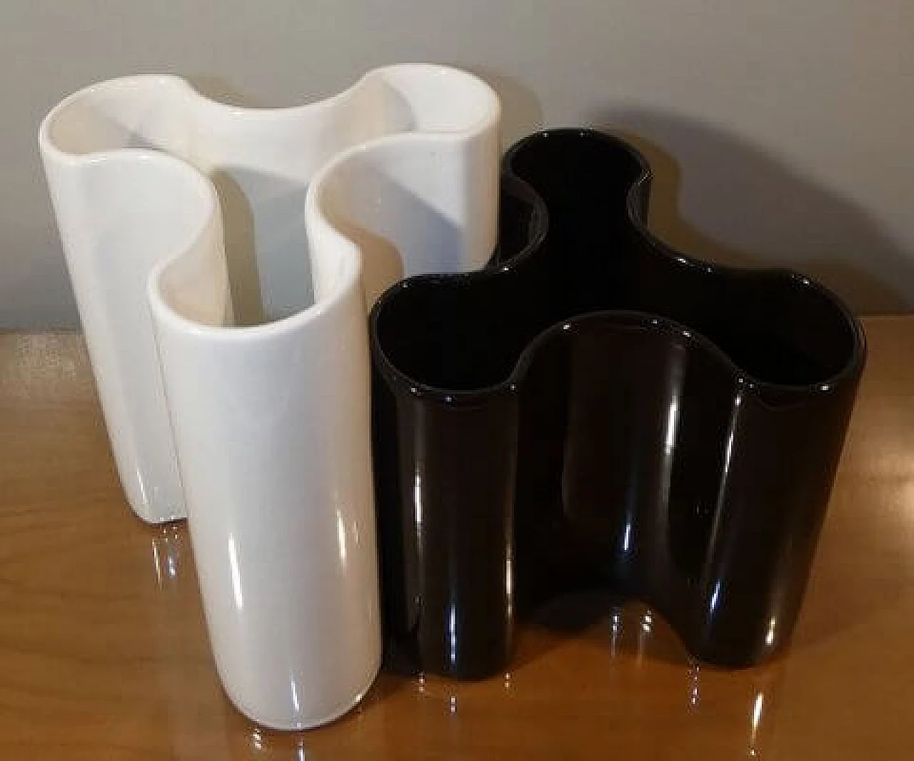 Pair of glazed ceramic vases by Angelo Spagnolo for Sicart, 1970s 3