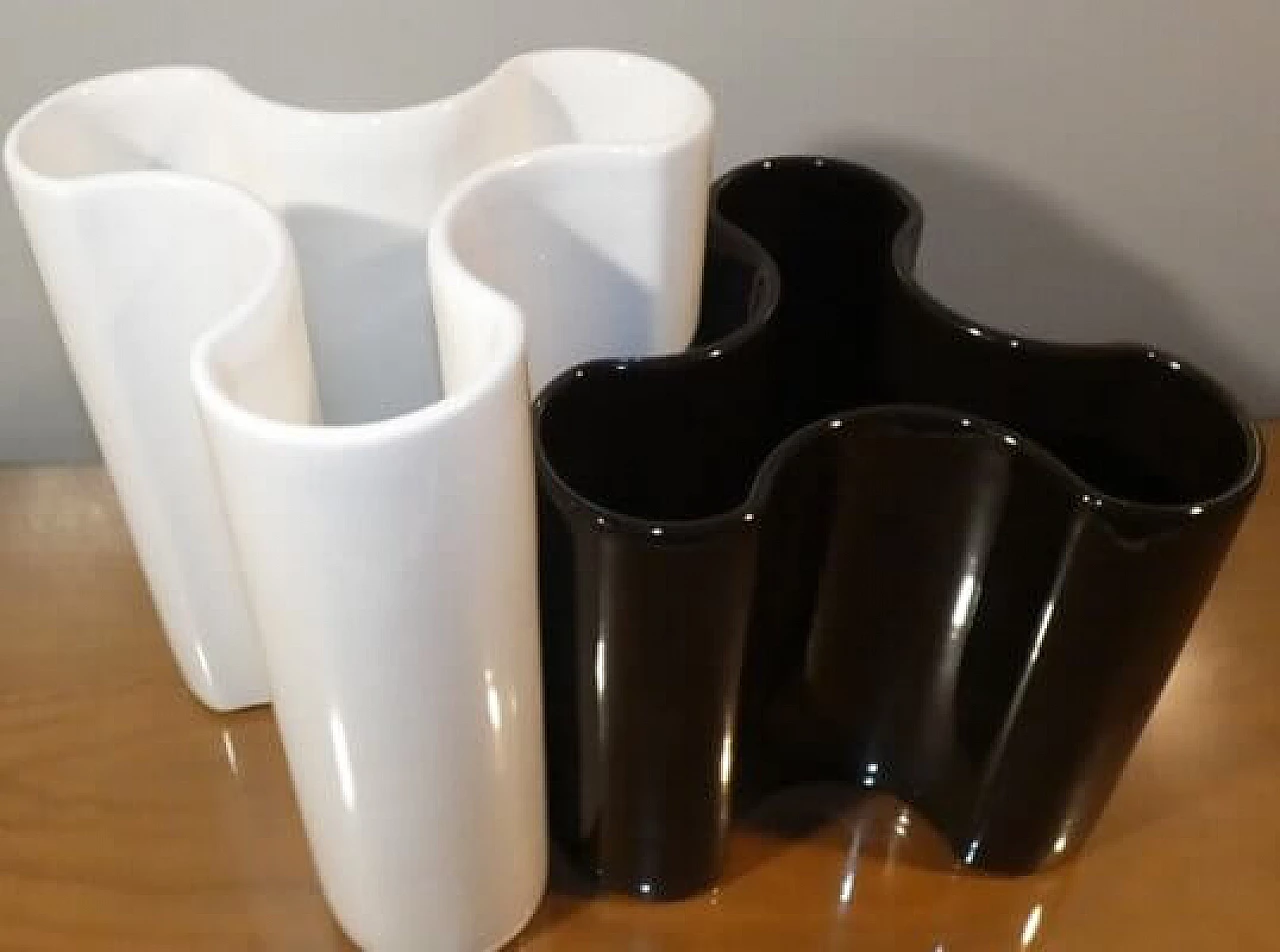 Pair of glazed ceramic vases by Angelo Spagnolo for Sicart, 1970s 12