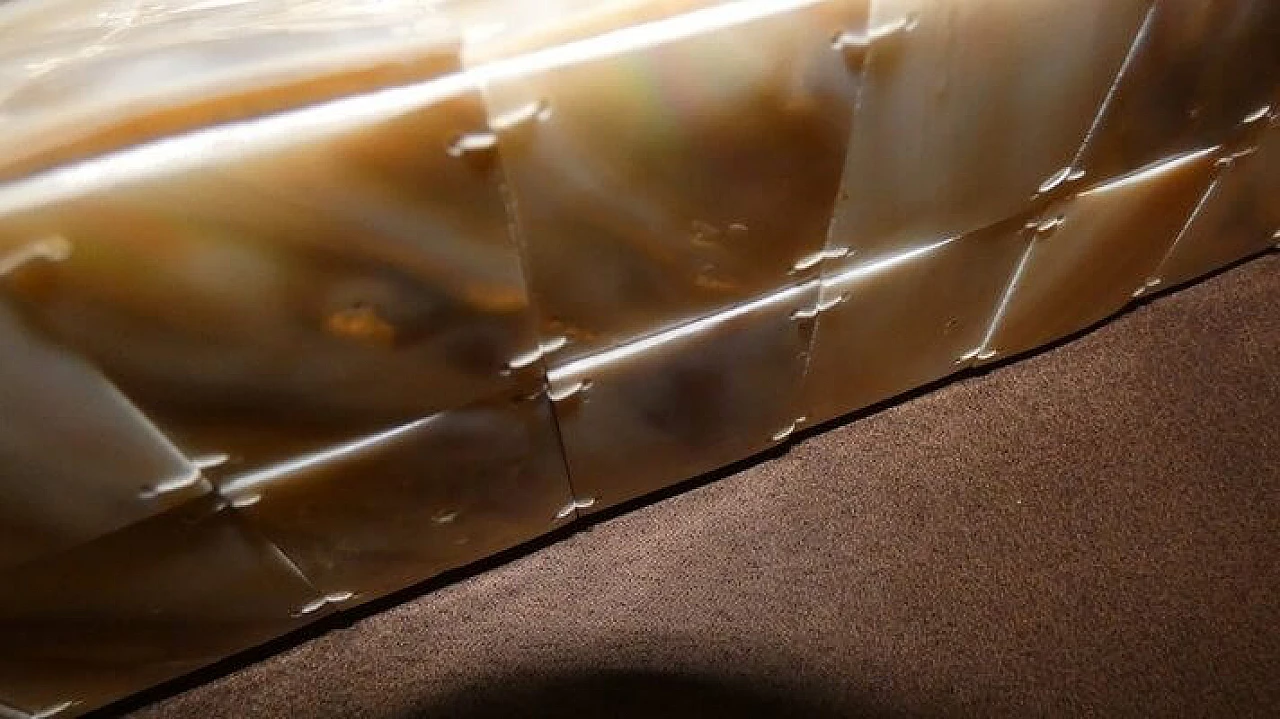 Borsa in abalone, perla e rodoide di Truzzi Milan, anni '80 8