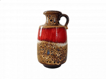 Vaso in terracotta e ceramica per West Germany, anni '70