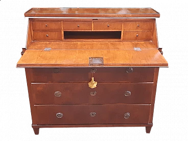 Secrétaire in oak root, first half of the 19th century