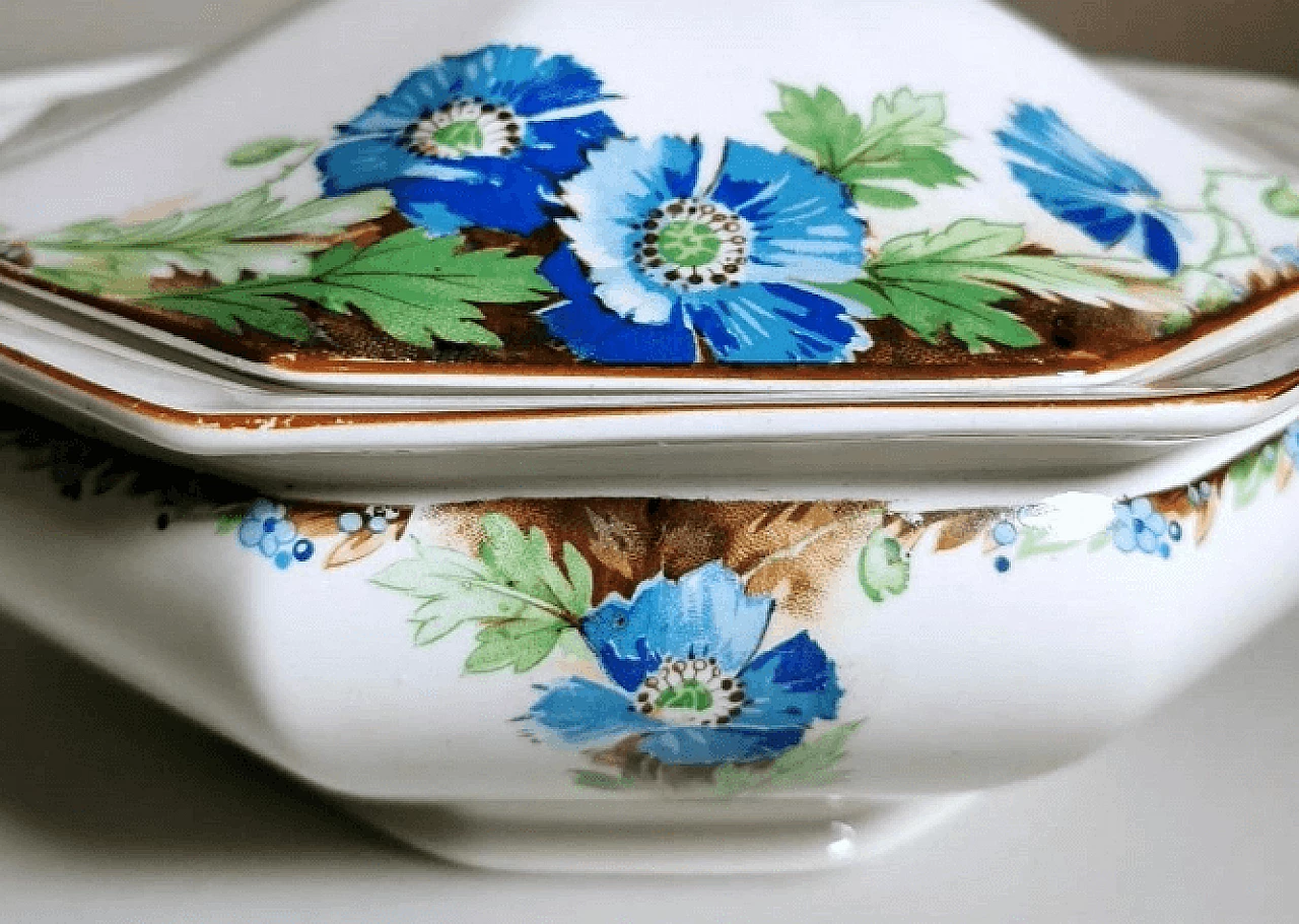 Pair of painted ceramic tureens by Arthur J. Wilkinson, 1940s 16