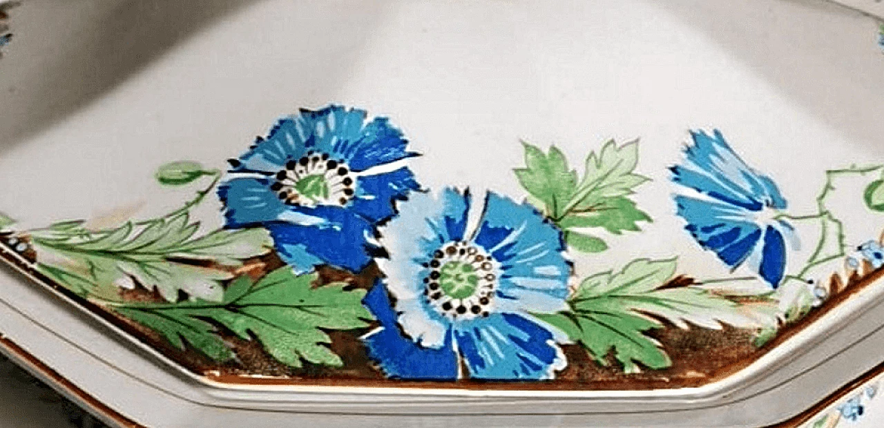 Pair of painted ceramic tureens by Arthur J. Wilkinson, 1940s 17