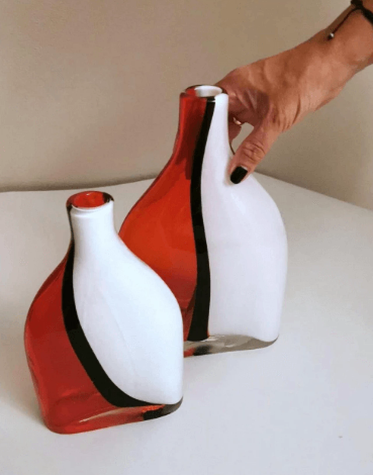 Coppia di vasi in vetro di Murano nello stile di Gino Cenedese, anni '60 18