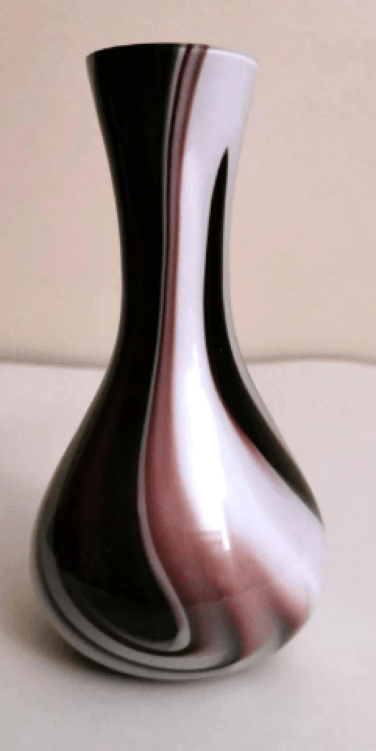 Vaso in vetro di Murano opalino multicolore di Carlo Moretti, anni '70 2