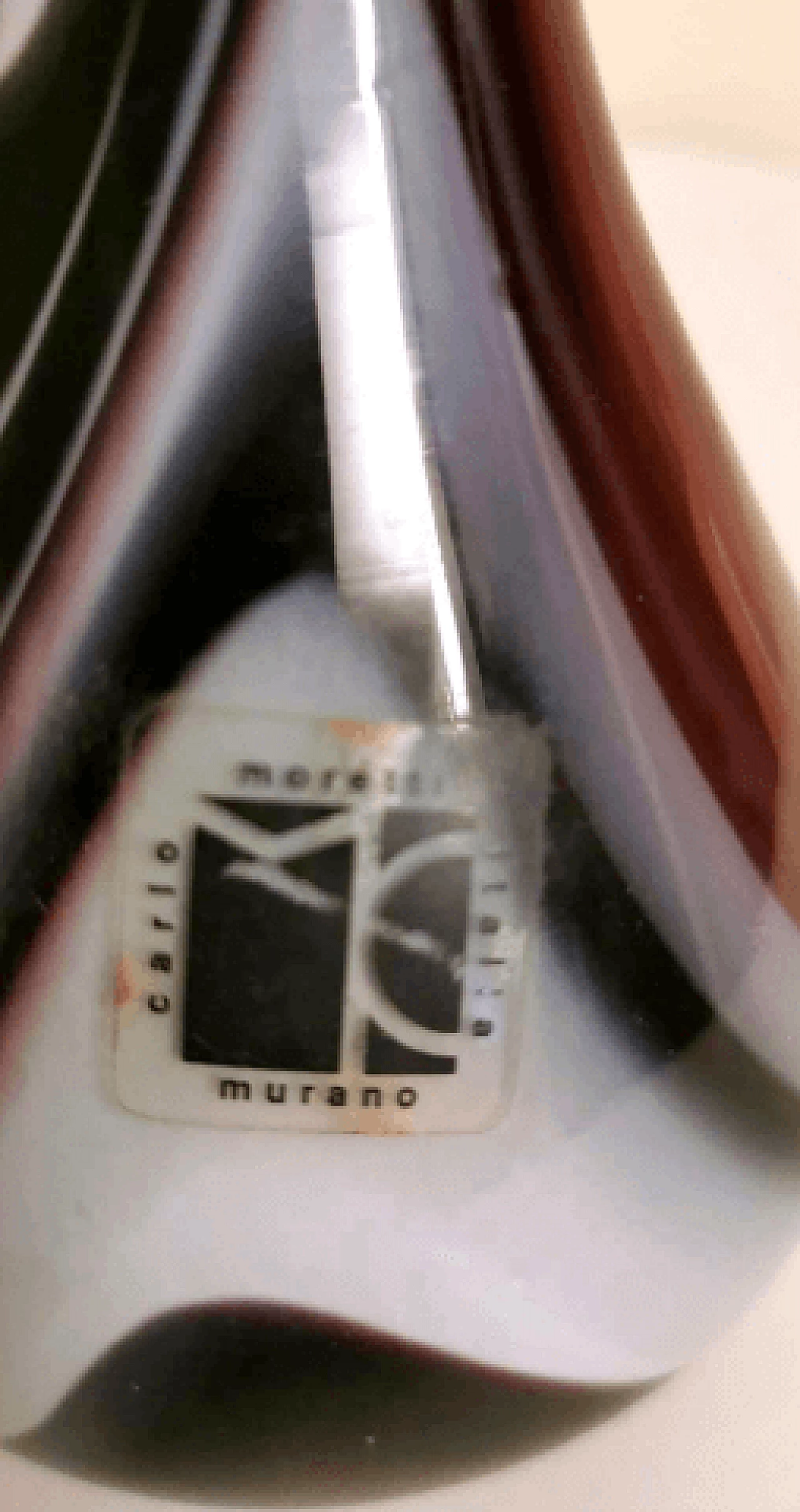 Vase in multicolor opaline Murano glass by Carlo Moretti, 1970s 5