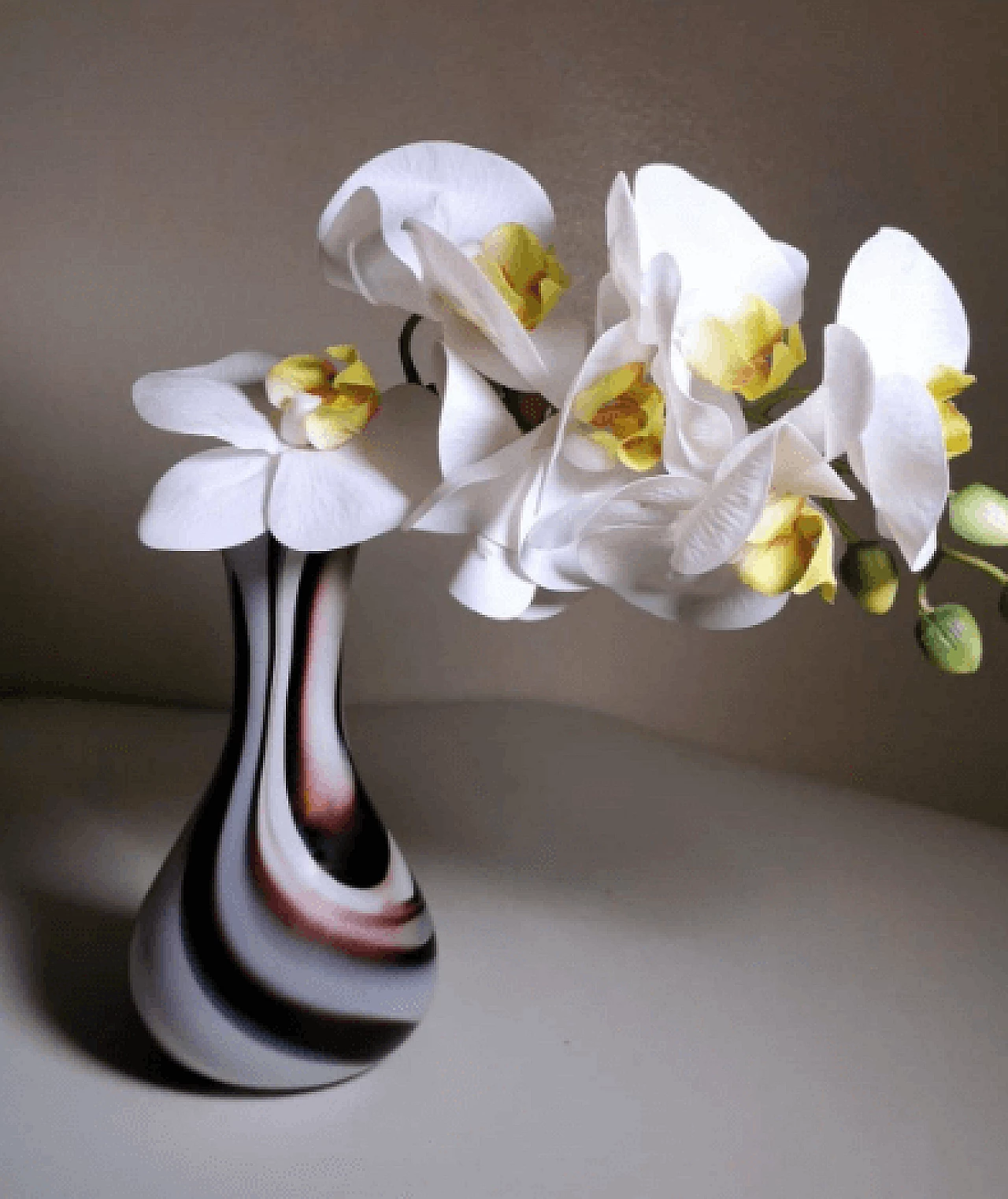 Vase in multicolor opaline Murano glass by Carlo Moretti, 1970s 12