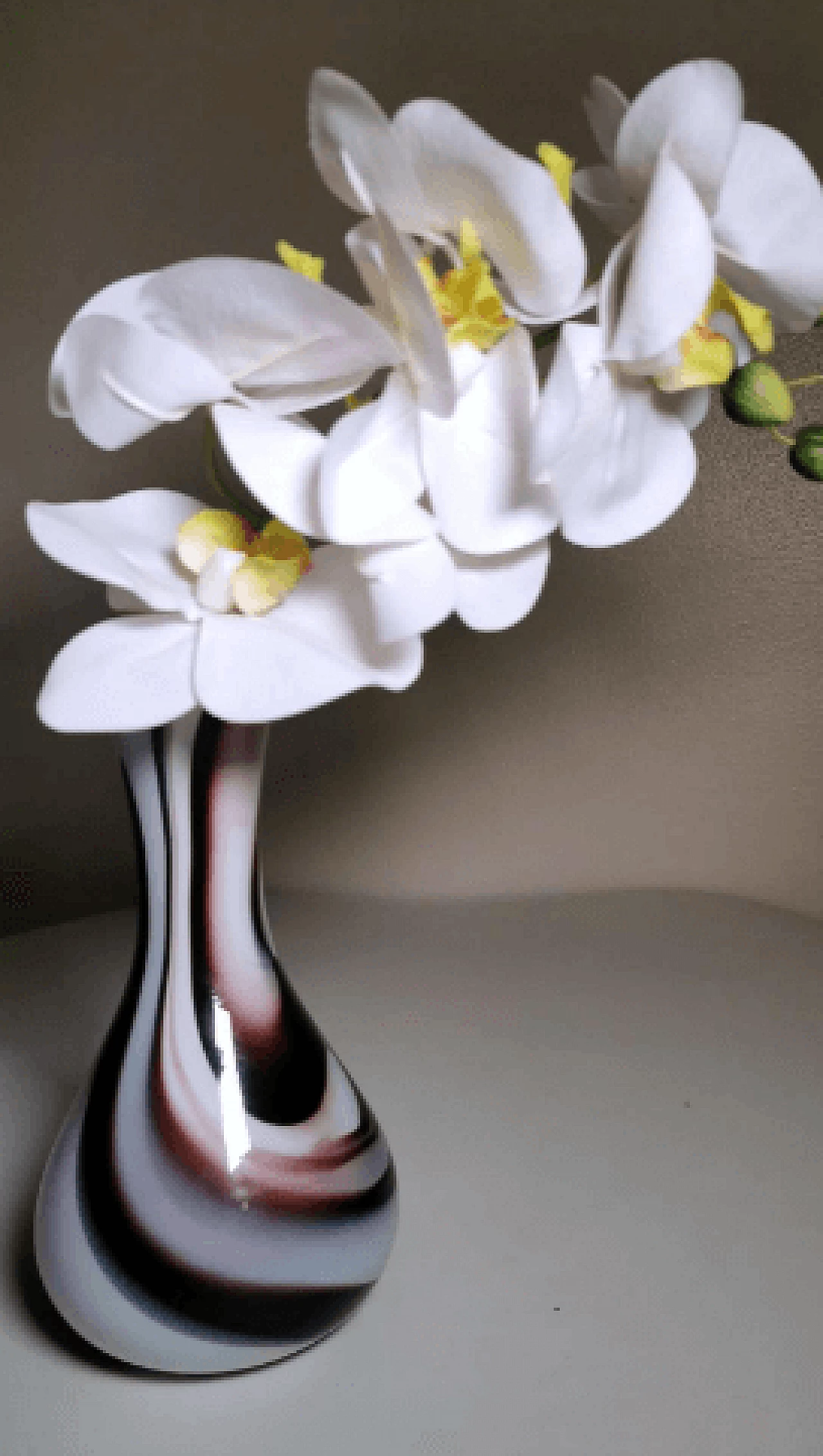 Vase in multicolor opaline Murano glass by Carlo Moretti, 1970s 13