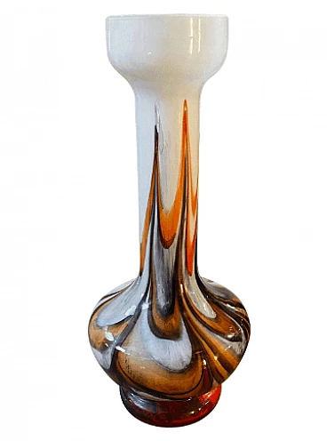 Vase in multicolor opaline glass by Carlo Moretti, 1970s