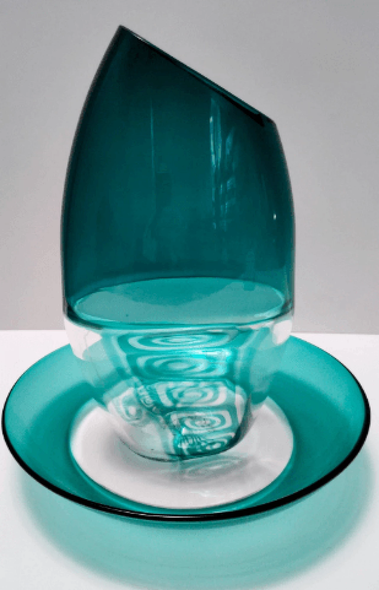 Vase and plate in Murano glass by La Murrina, 1980s 3