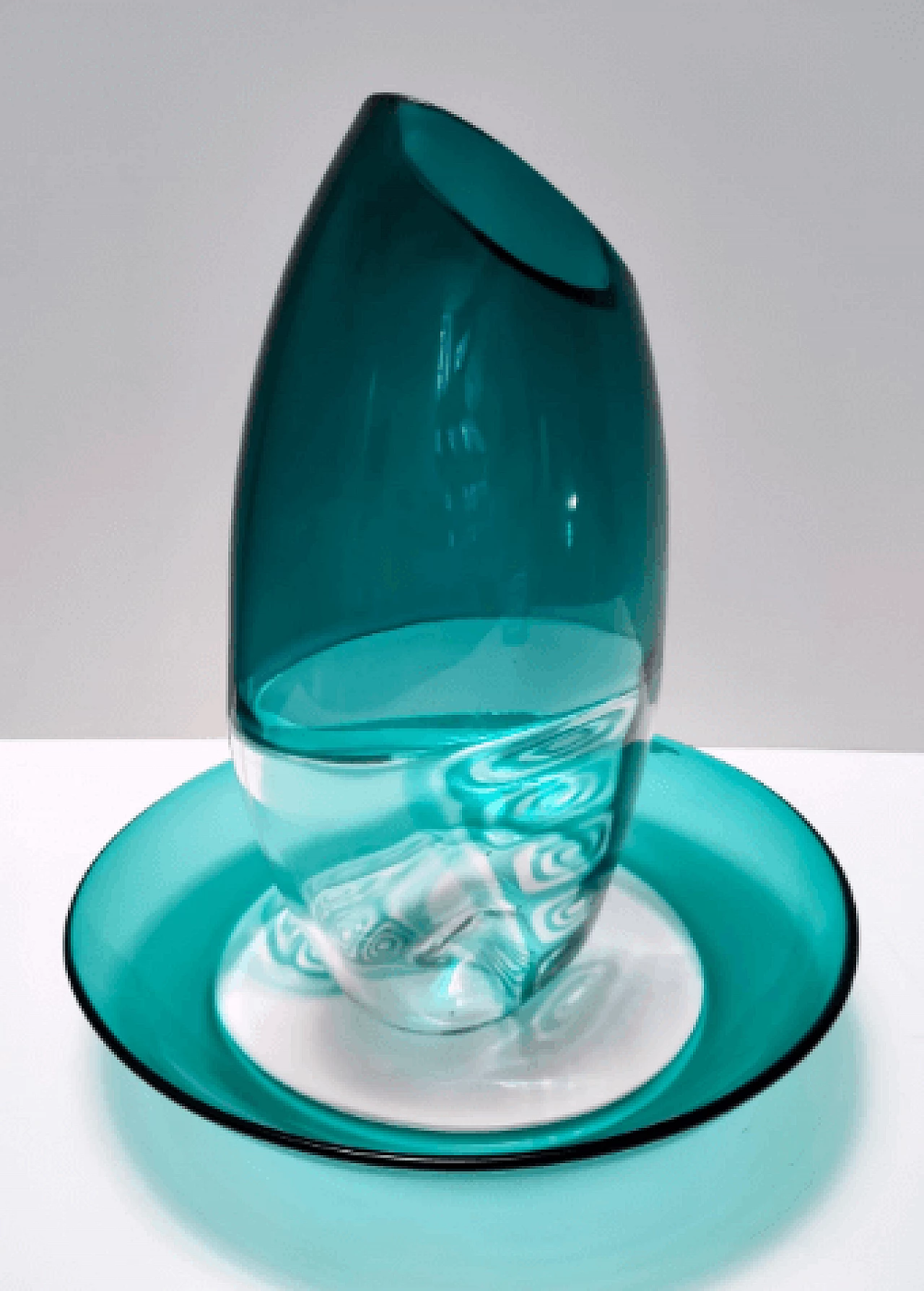 Vase and plate in Murano glass by La Murrina, 1980s 5