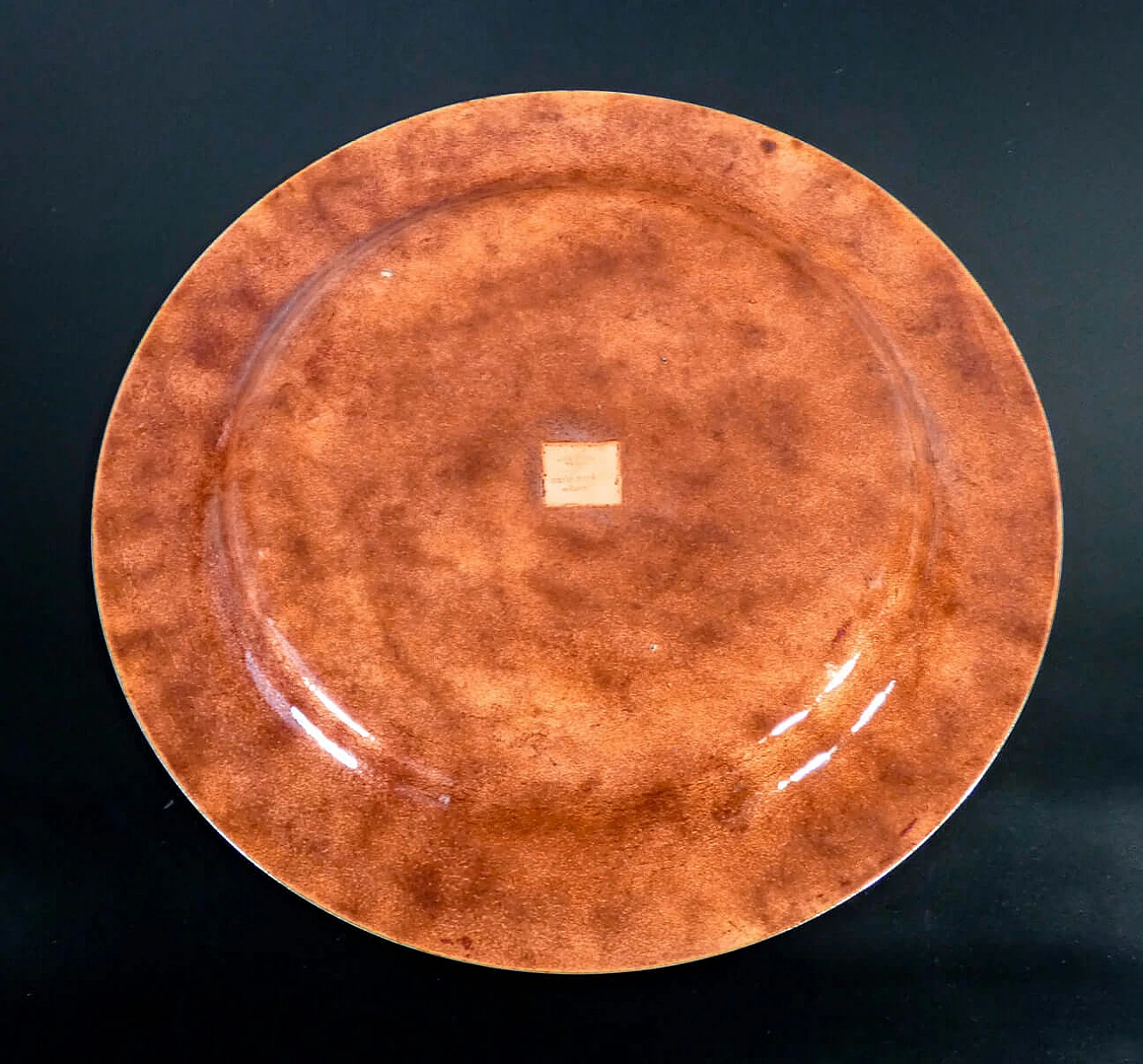 Piatto in rame smaltato  e argento di Mario Marè per Egidio Broggi 4