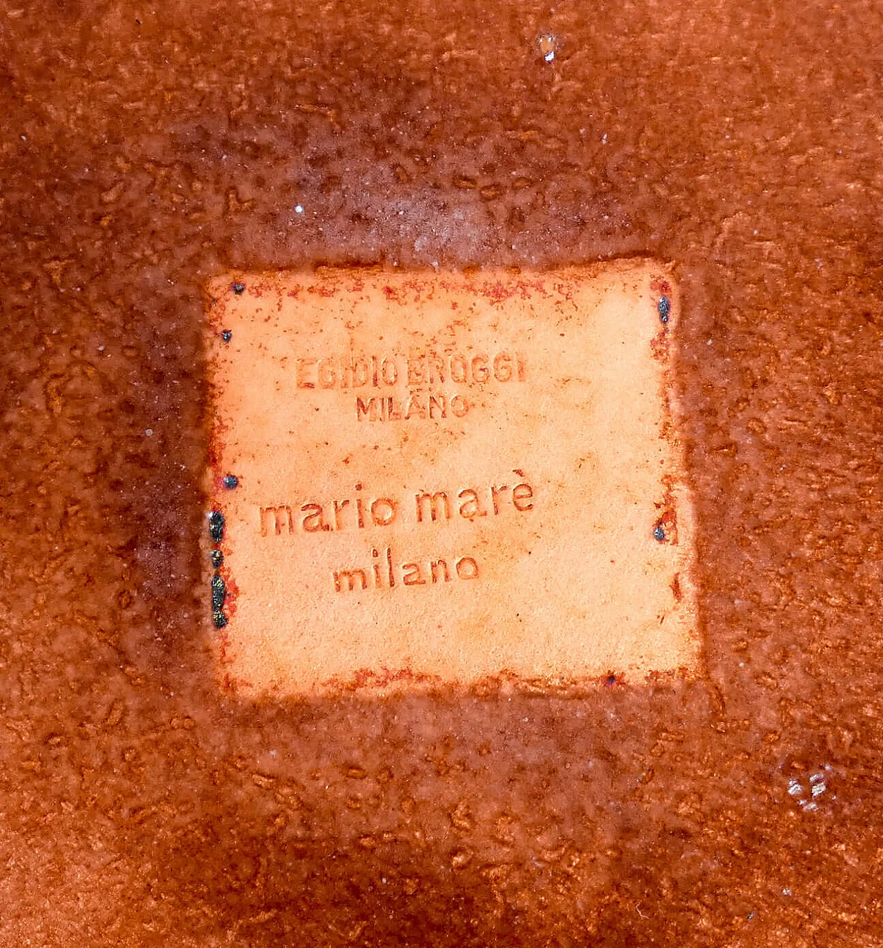 Piatto in rame smaltato  e argento di Mario Marè per Egidio Broggi 5