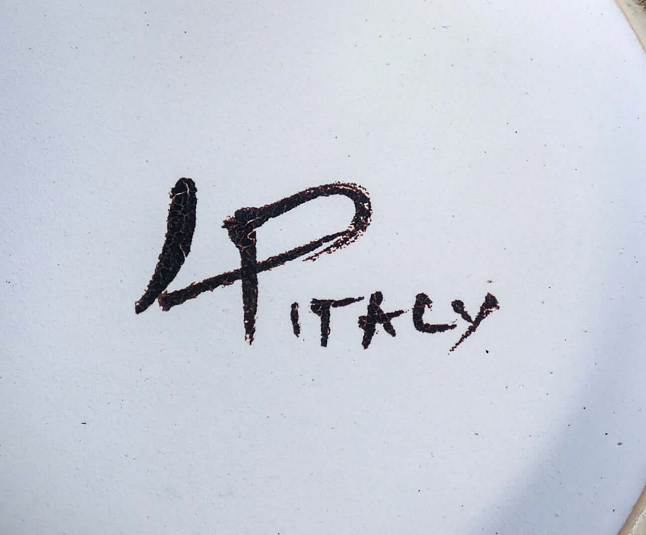 Vaso in ceramica lavorata al tornio di Franco Bucci per Laboratorio Pesaro, anni '60 9