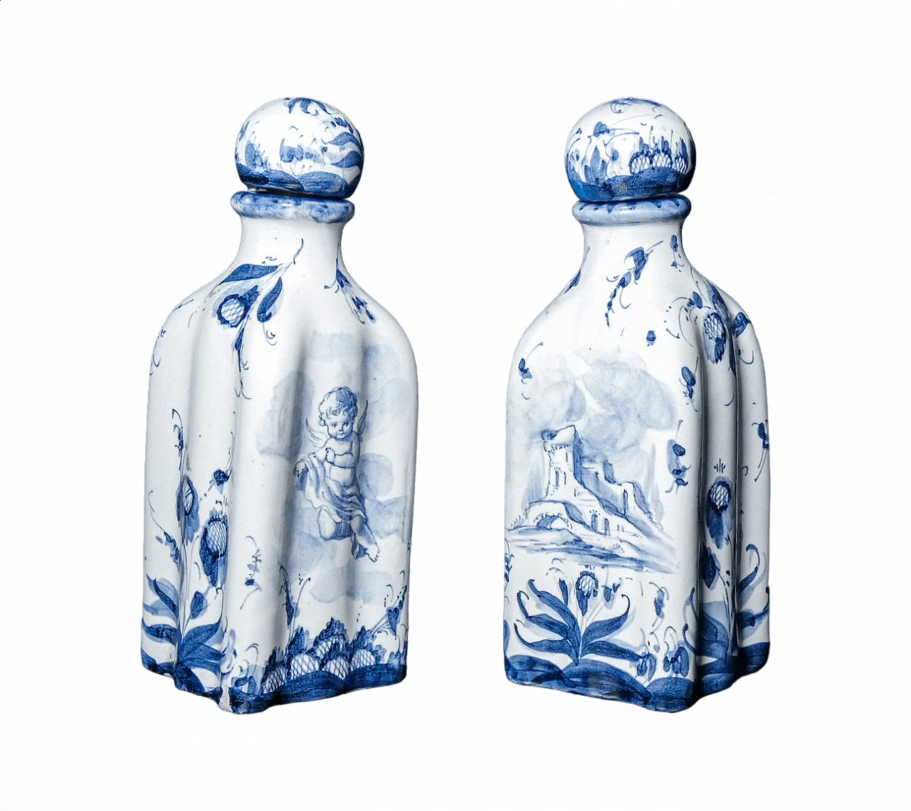 Acetiera e oliera in ceramica dipinta a mano di manifattura Spica 16