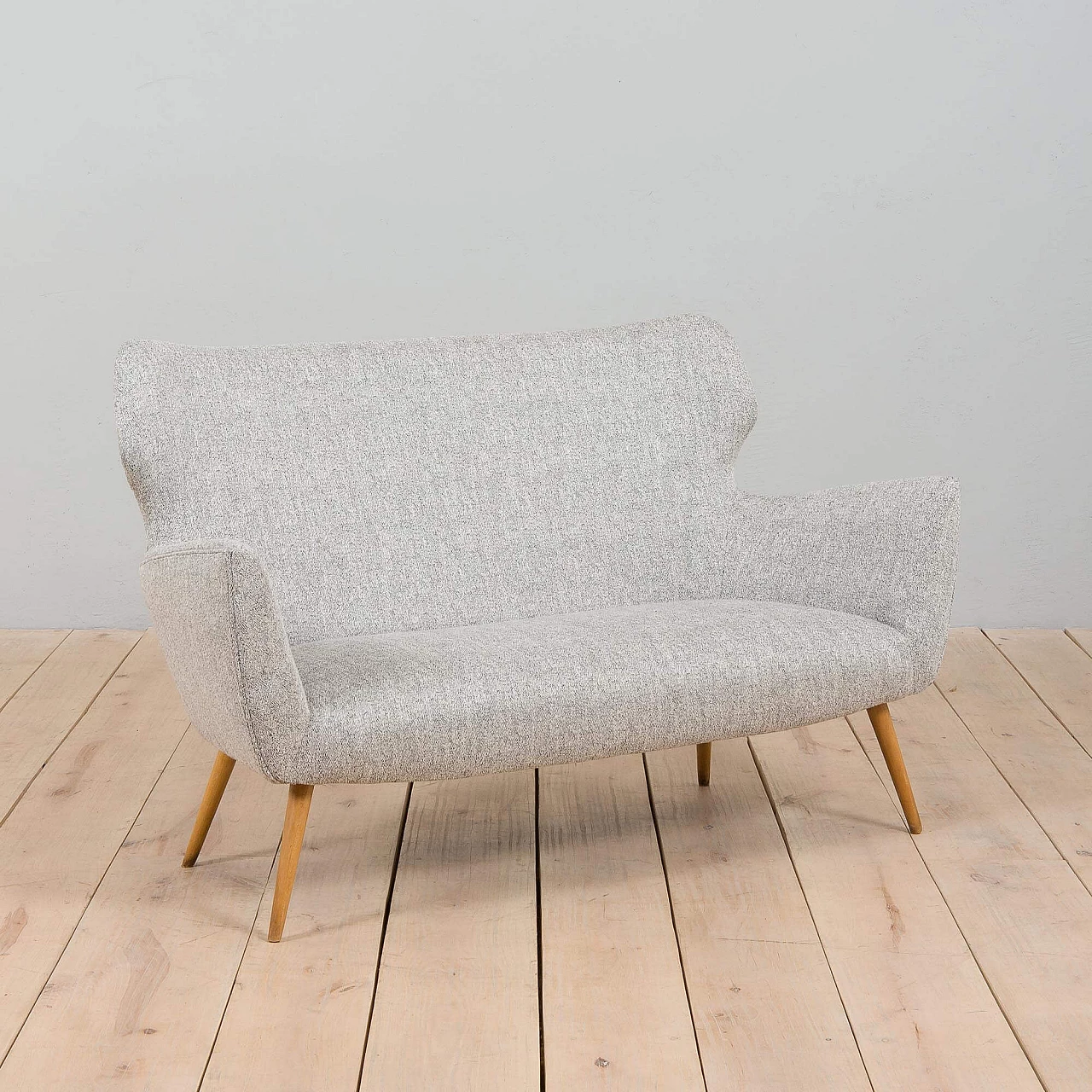 Italian upholstered sofa in the style of Gio Ponti, 1950s 3