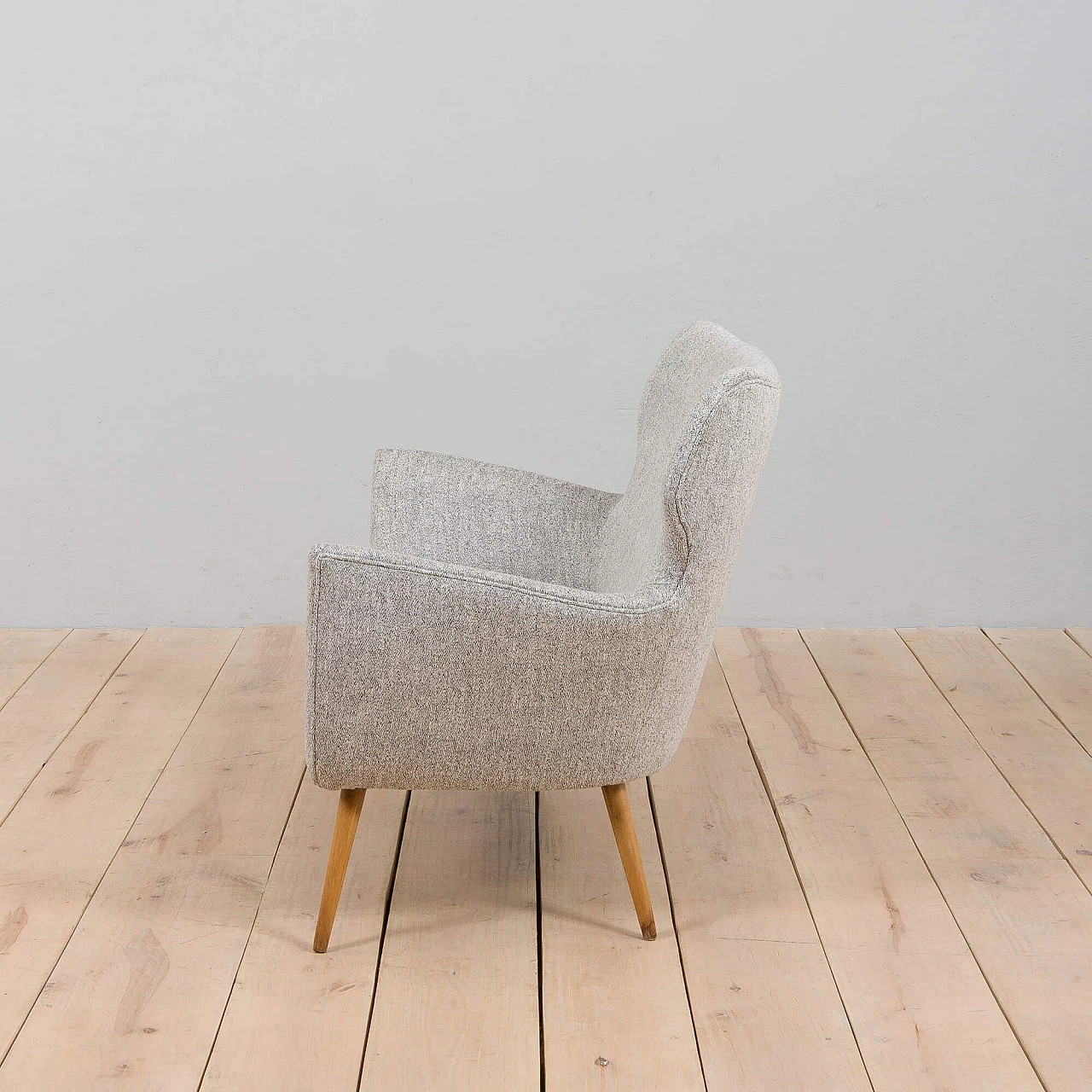 Divano italiano rivestito in stile Gio Ponti, anni '50 7