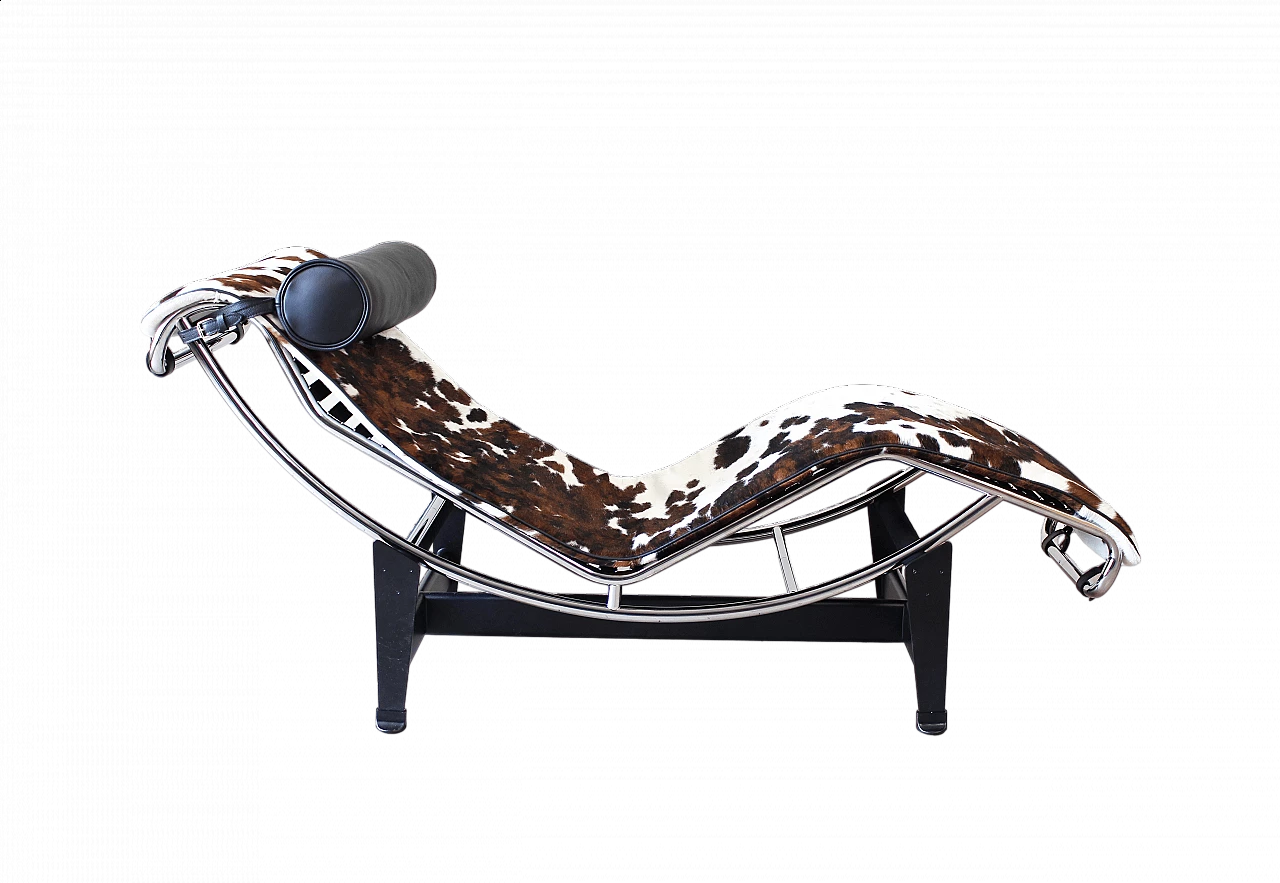 LC4 chaise longue by Le Corbusier and Charlotte Perriand for Cassina, 80s 7