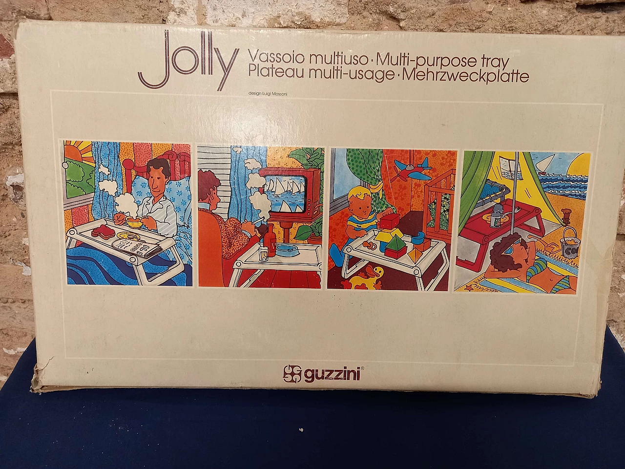 Jolly multipurpose tray by Luigi Massoni for Guzzini, 1970s 3