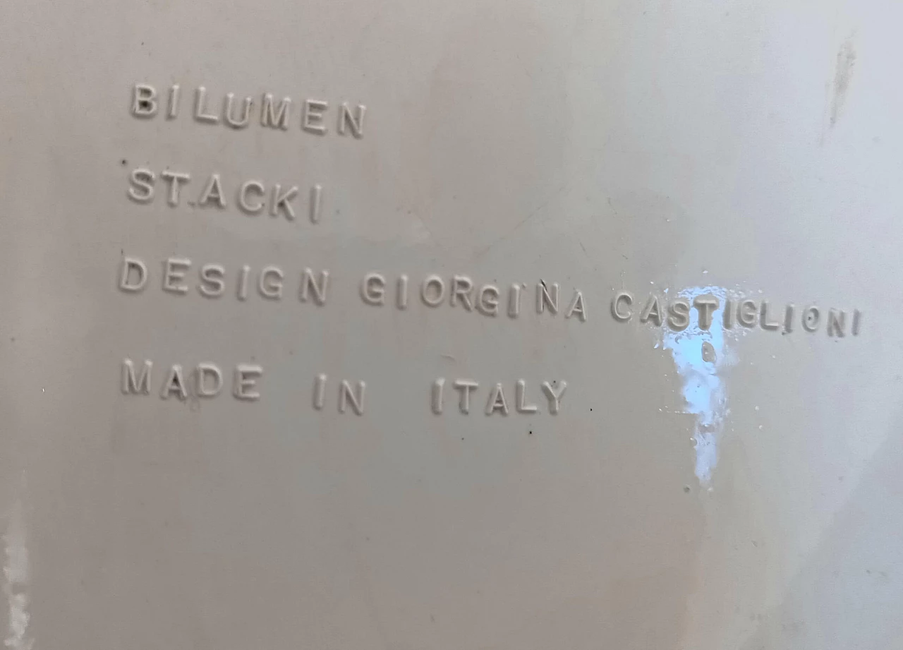 Pair of Stacki stools by Giorgina Castiglioni for Bilumen, 1979 2