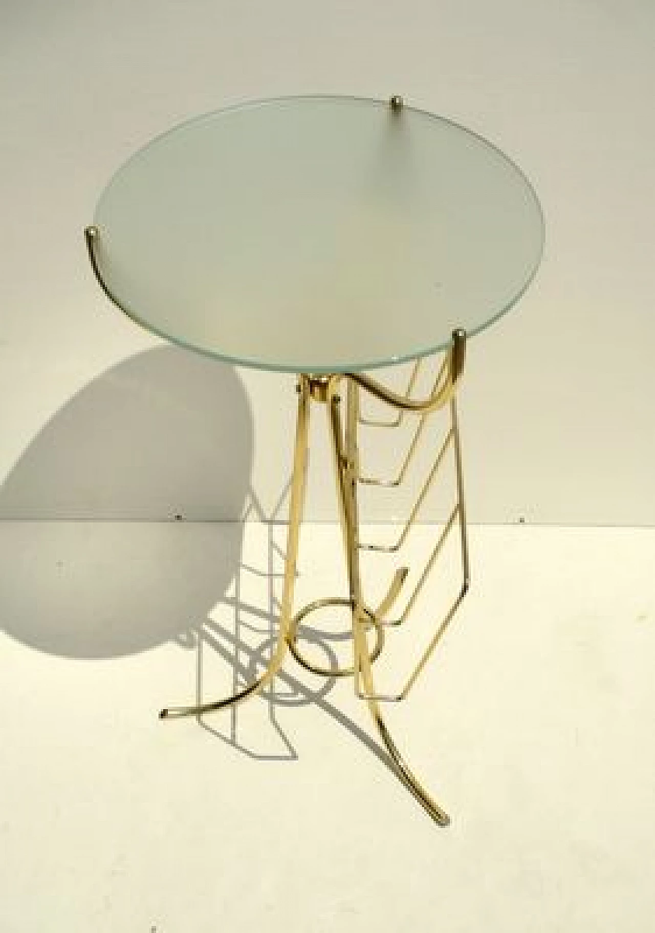 Side table with magazine rack by Cesare Lacca for Fontana Arte, 1950s 2