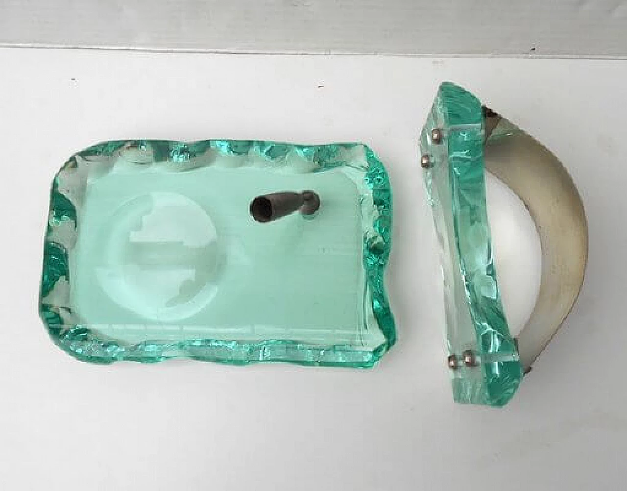 Coppia di accessori da scrivania di Pietro Chiesa per Fontana Arte, anni '30 3