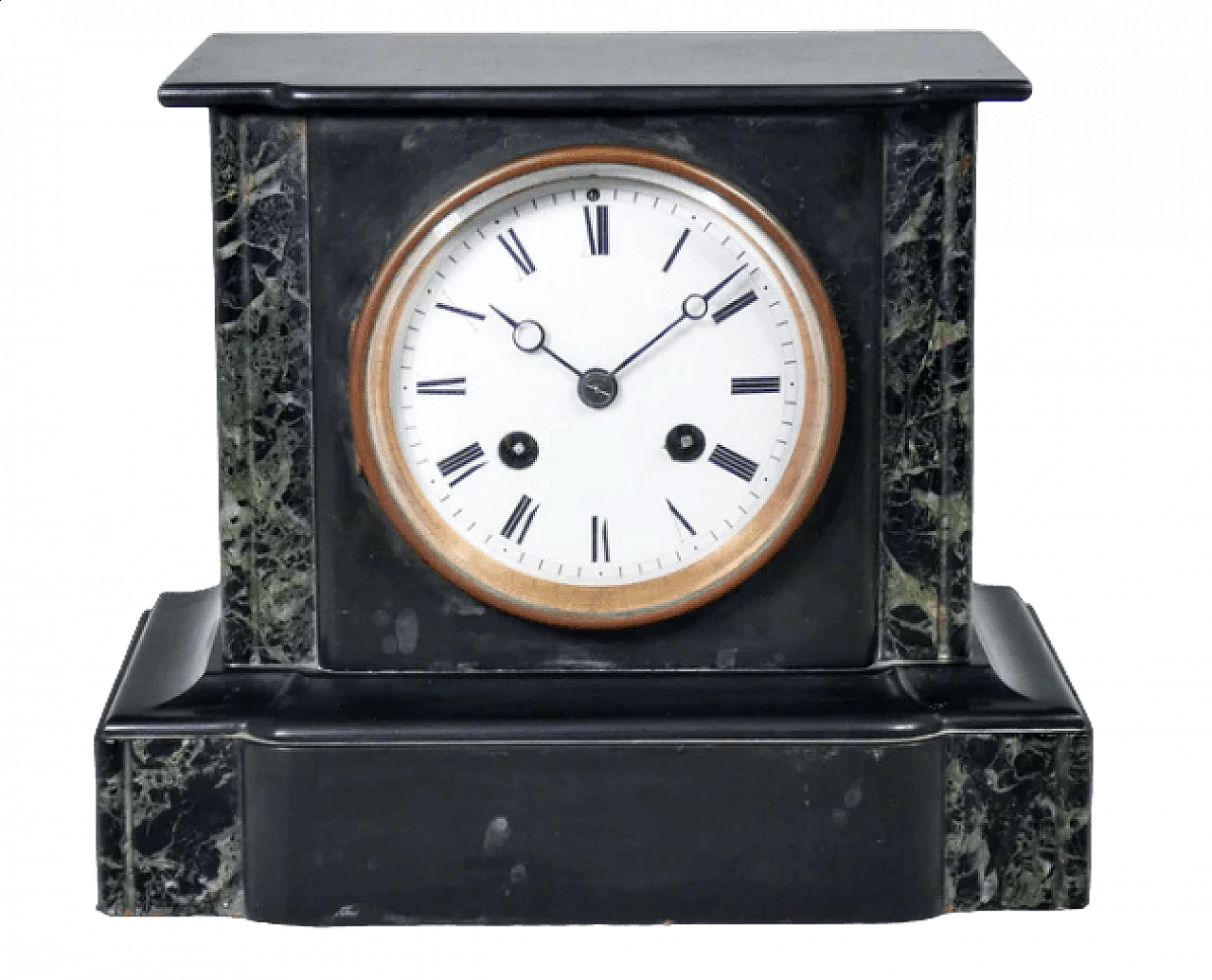 Table pendulum clock in black and green marble by Japy Freres, 19th century 11