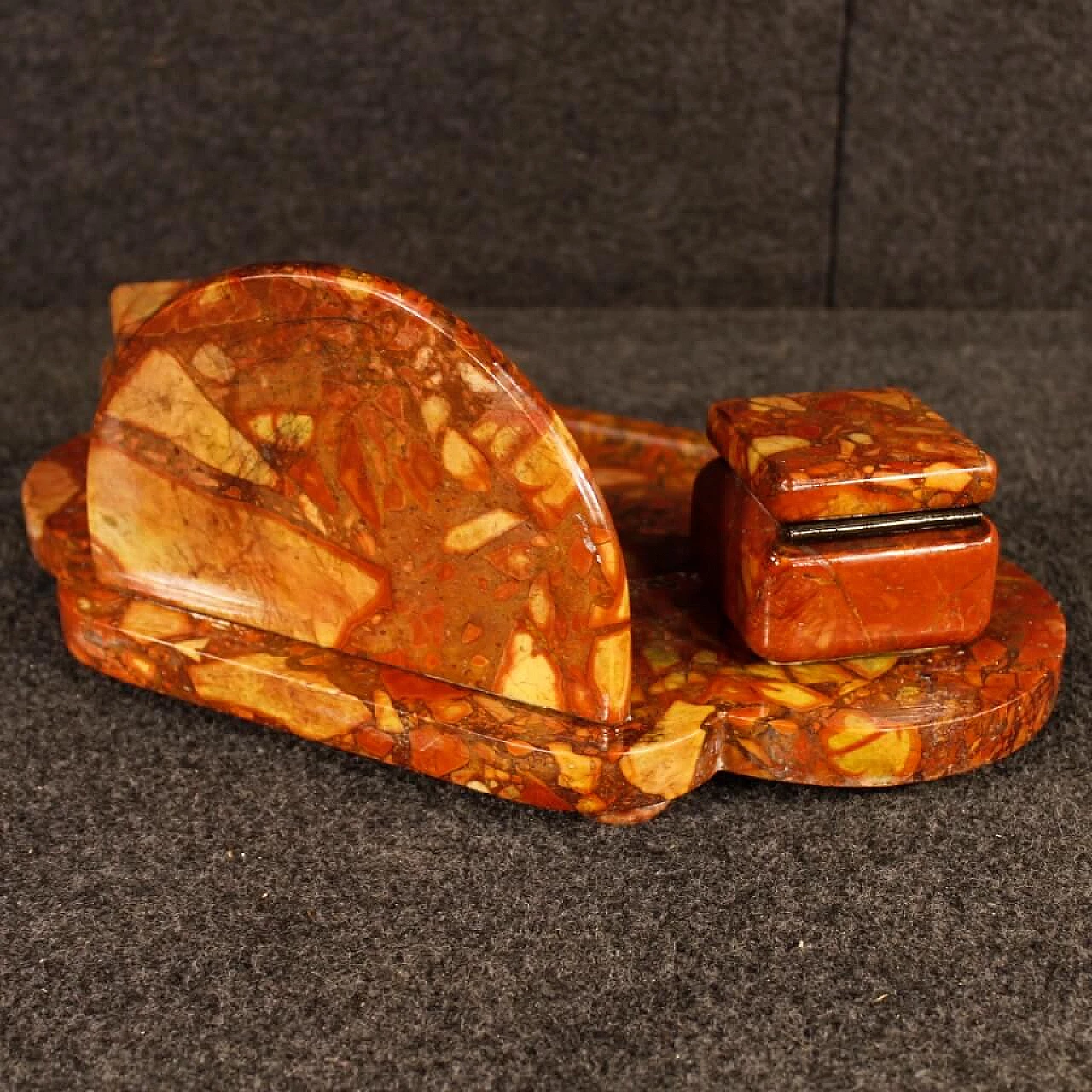 Art Deco marble inkwell, 1920s 6