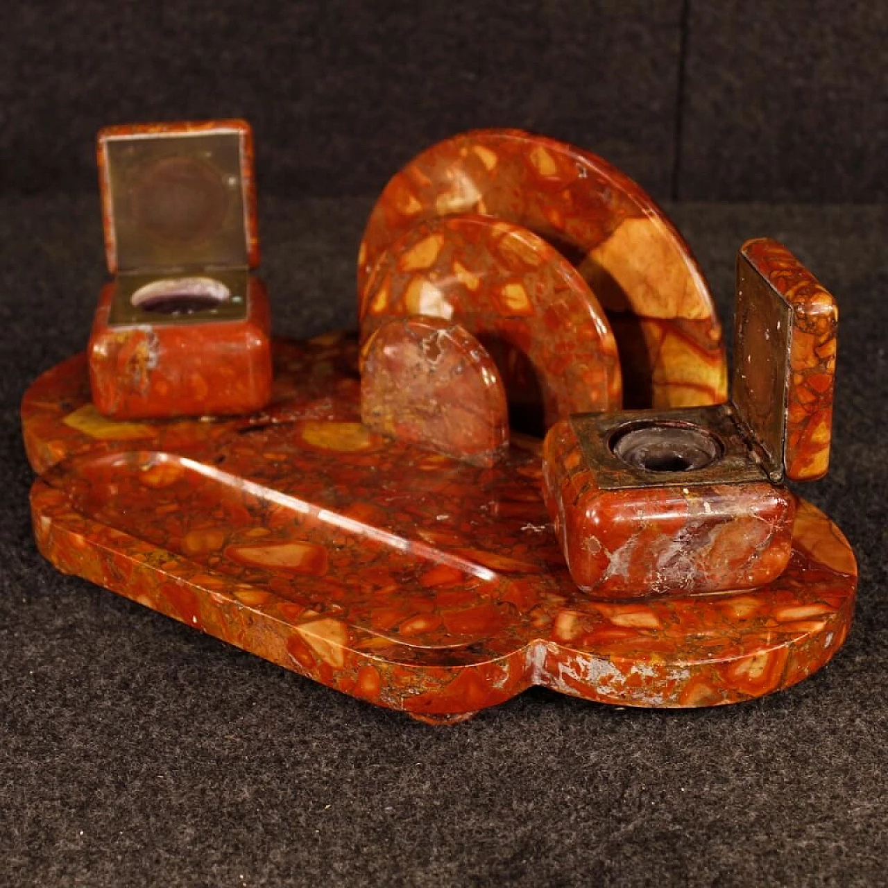 Art Deco marble inkwell, 1920s 11