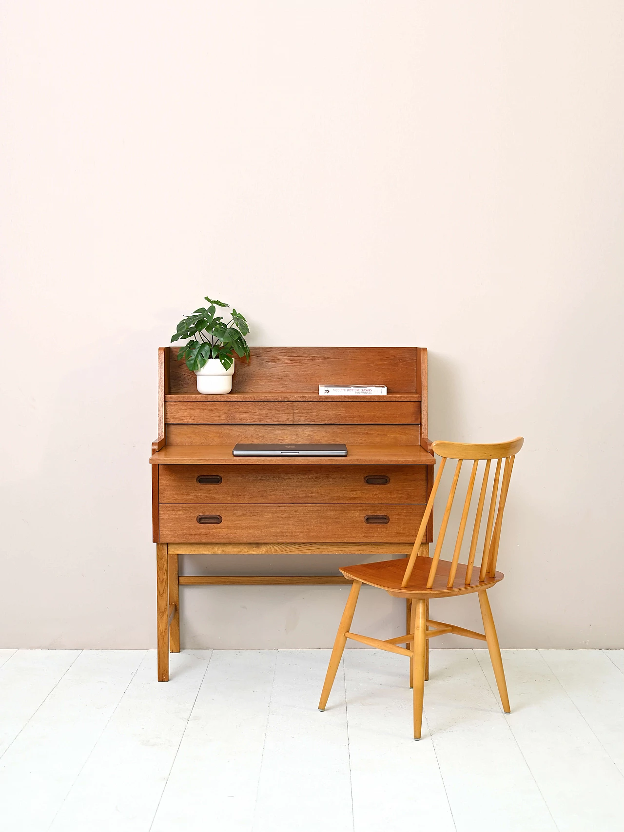 Scandinavian teak secretaire, 1960s 2