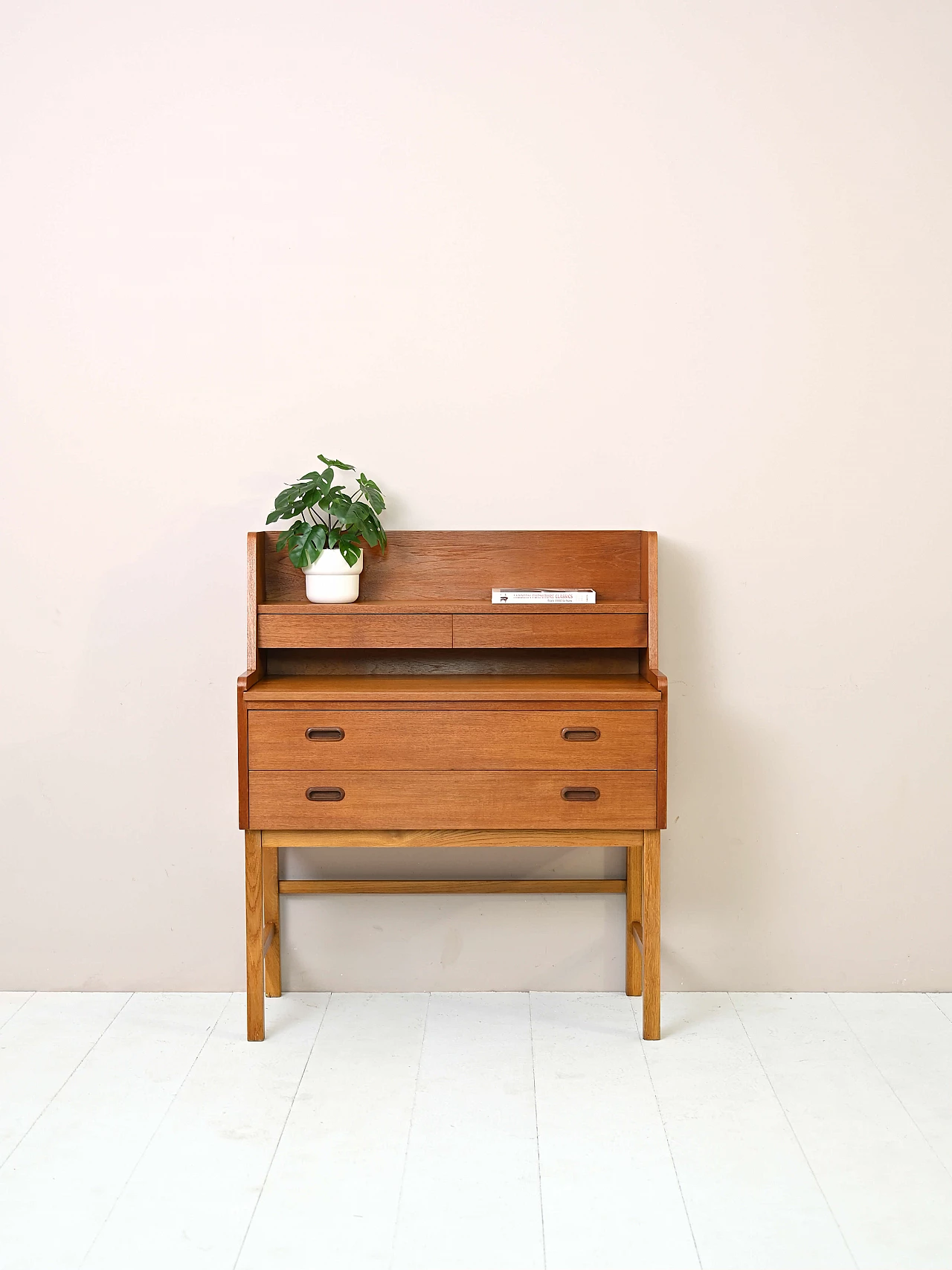 Scandinavian teak secretaire, 1960s 3