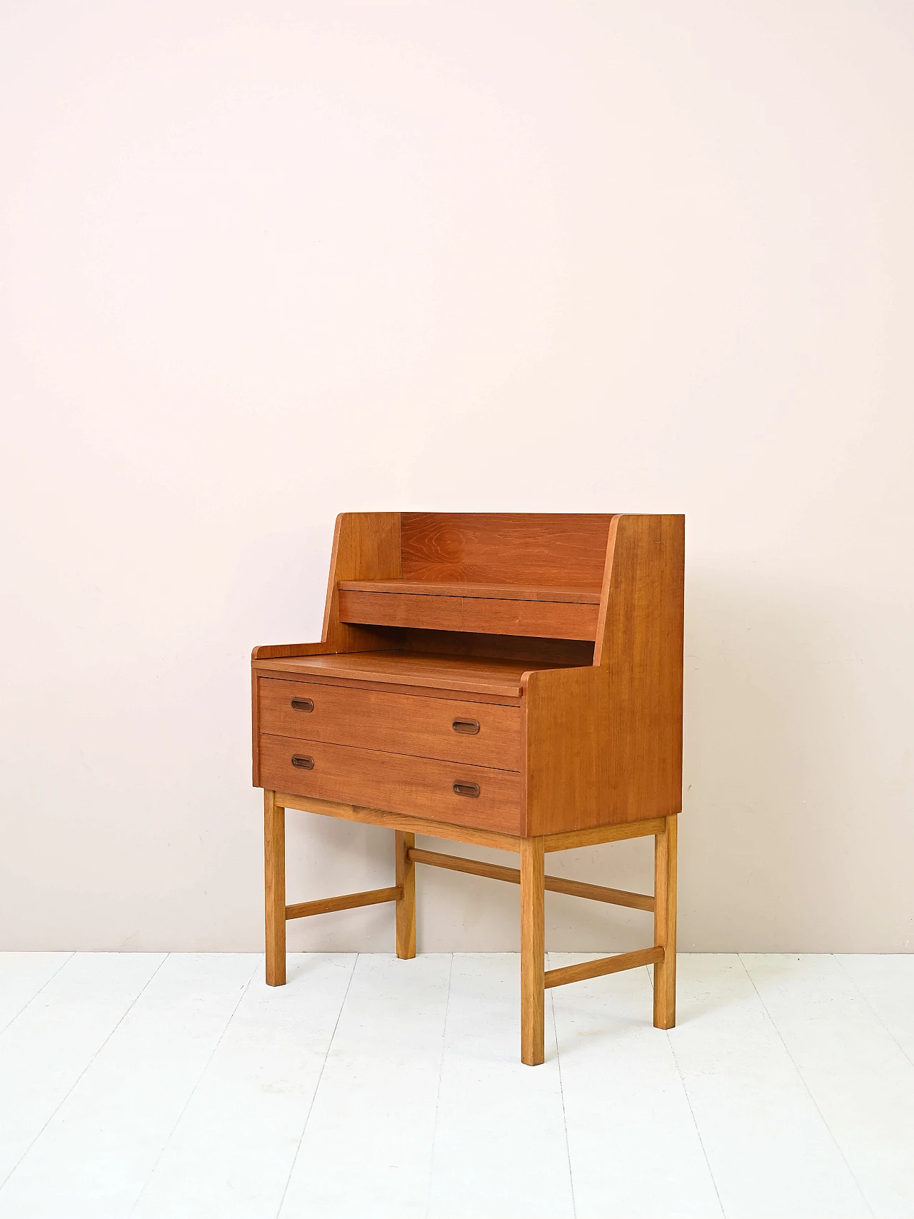 Scandinavian teak secretaire, 1960s 5