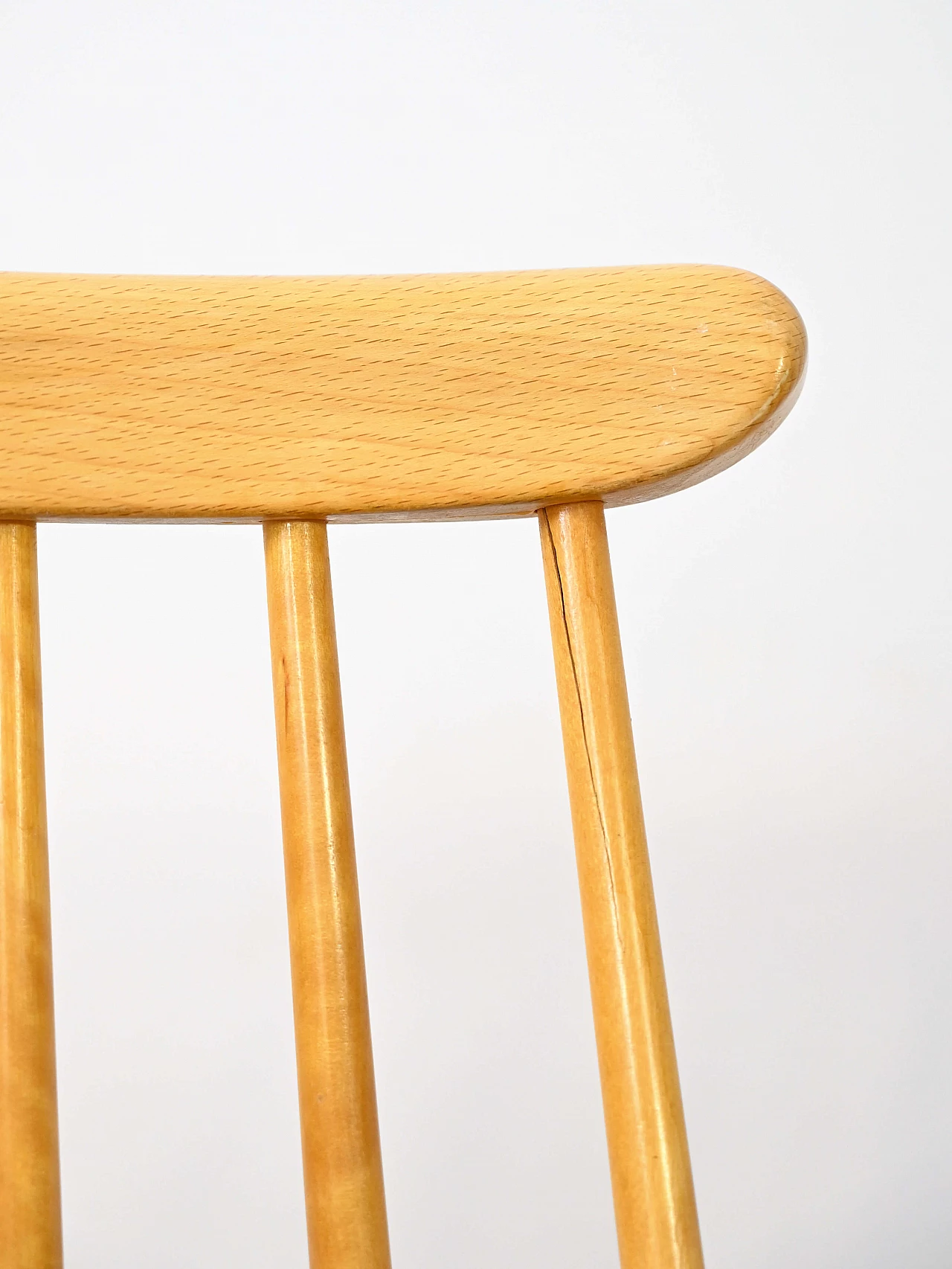 Pair of Pinnstol birch and teak chairs for Edsby Verken, 1960s 8