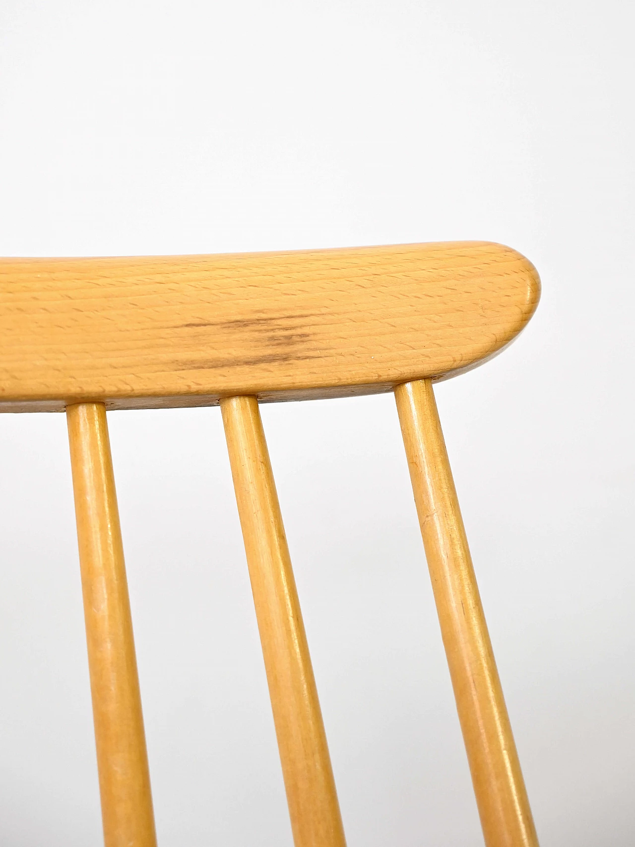 Pair of Pinnstol birch and teak chairs for Edsby Verken, 1960s 10