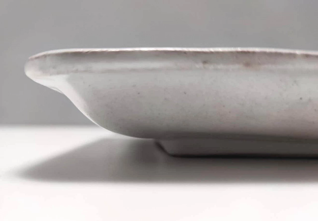 6 Handmade terracotta square plates by De Simone, 1964 1