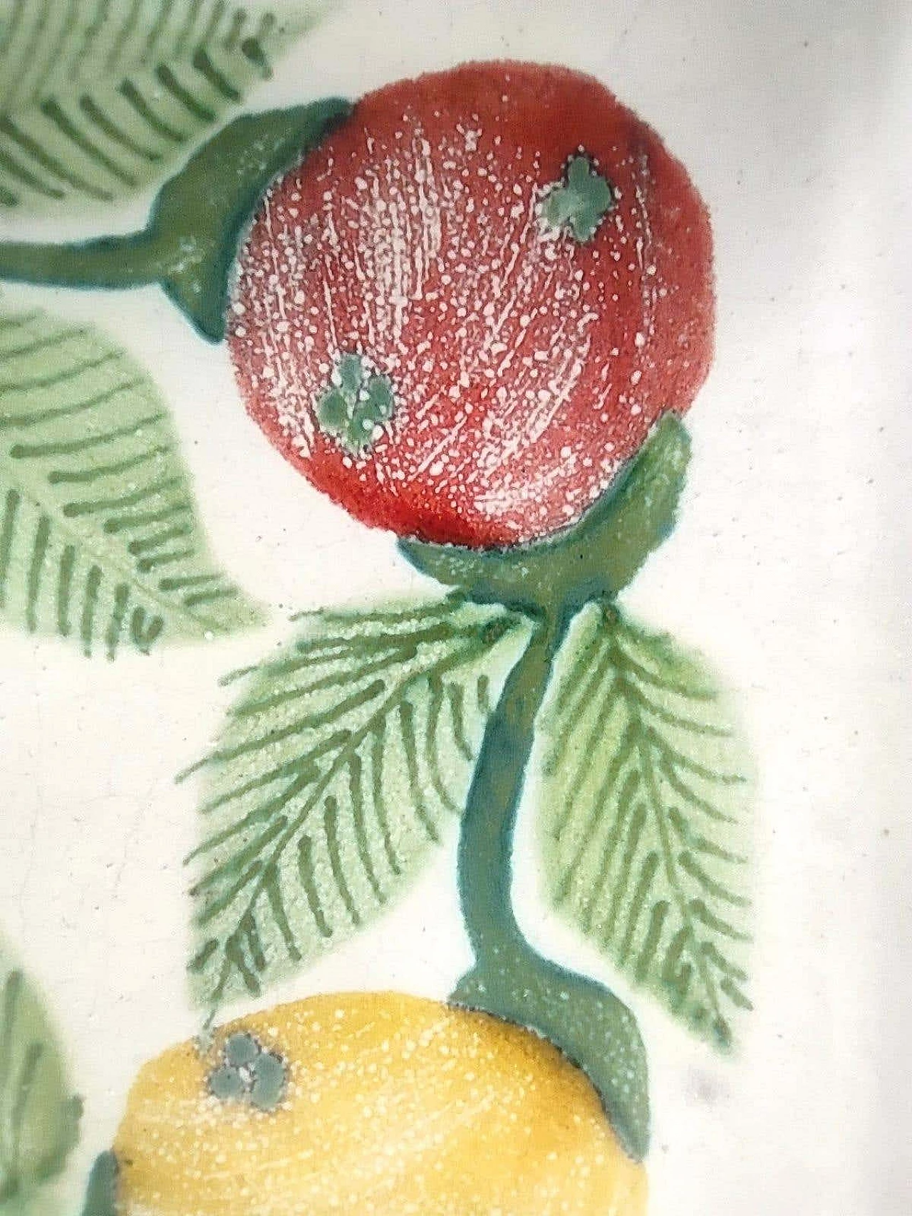 6 Handmade terracotta square plates by De Simone, 1964 13