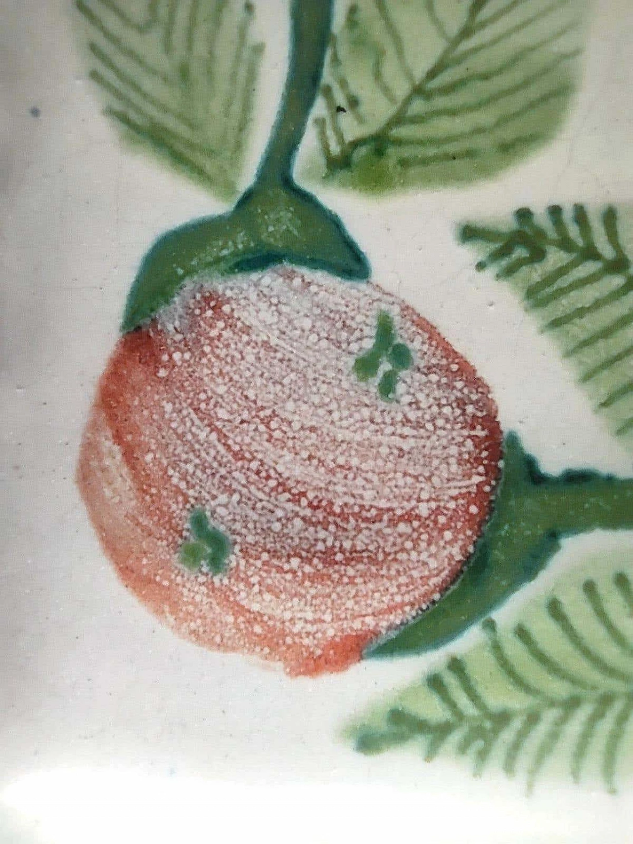 6 Handmade terracotta square plates by De Simone, 1964 14