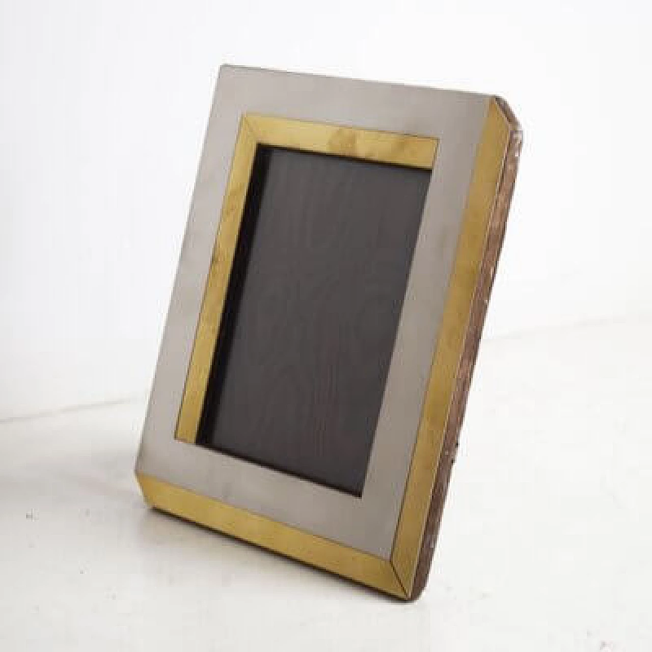 Steel and brass picture frame, 1970s 1