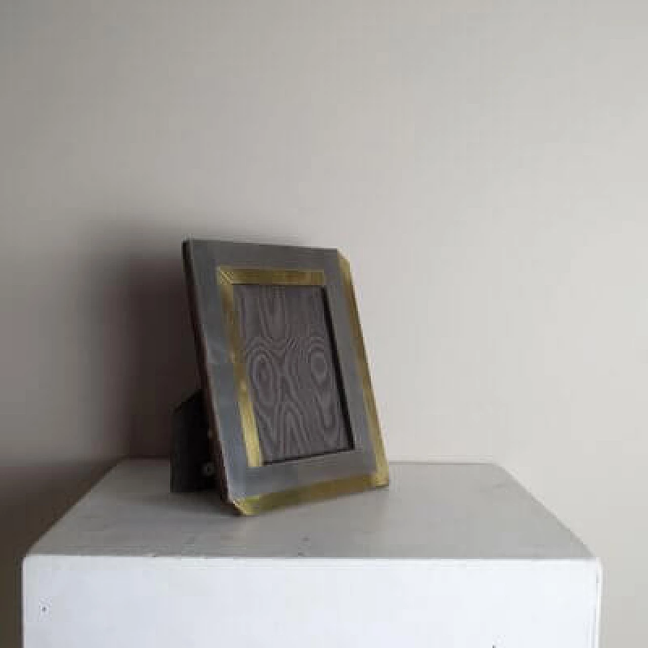 Steel and brass picture frame, 1970s 3