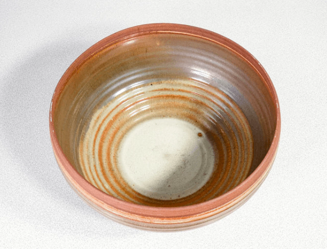 Bowl in glazed terracotta by Nanni Valentini for Arcore Ceramica, 1950s 4
