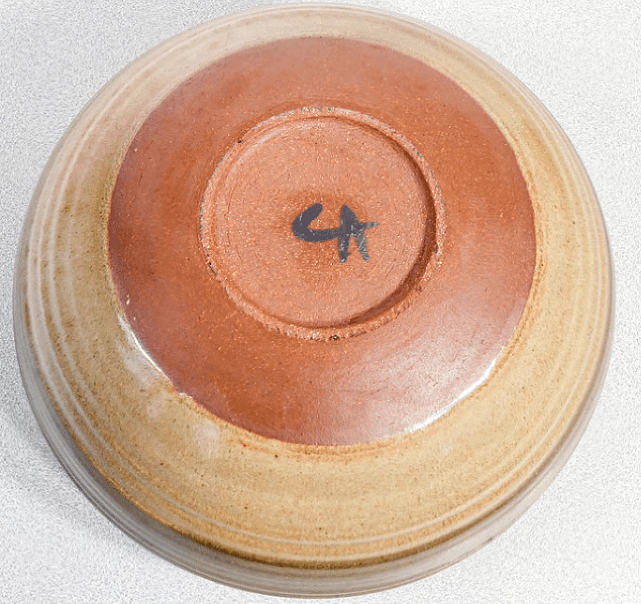 Bowl in glazed terracotta by Nanni Valentini for Arcore Ceramica, 1950s 7