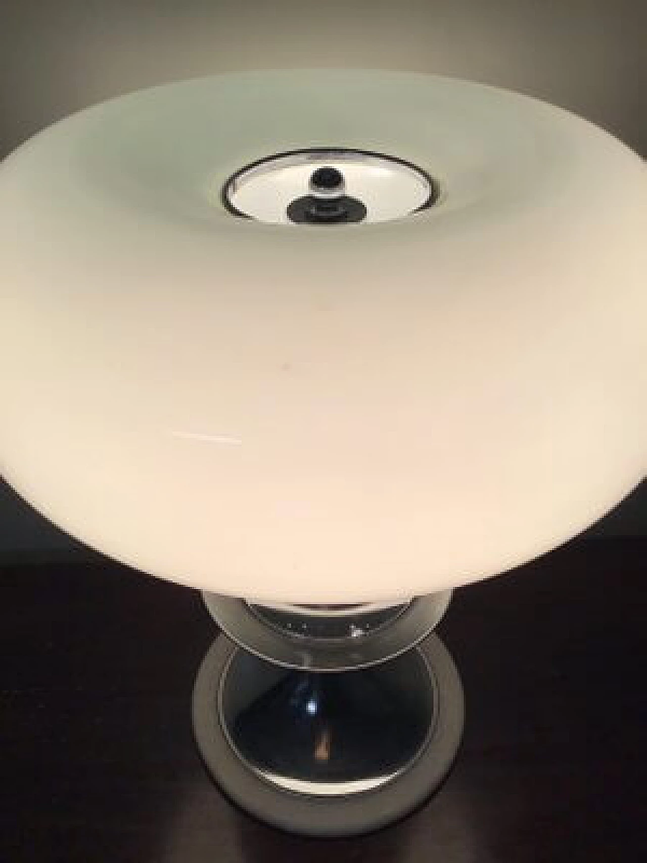 Opal glass table lamp, 1960s 4