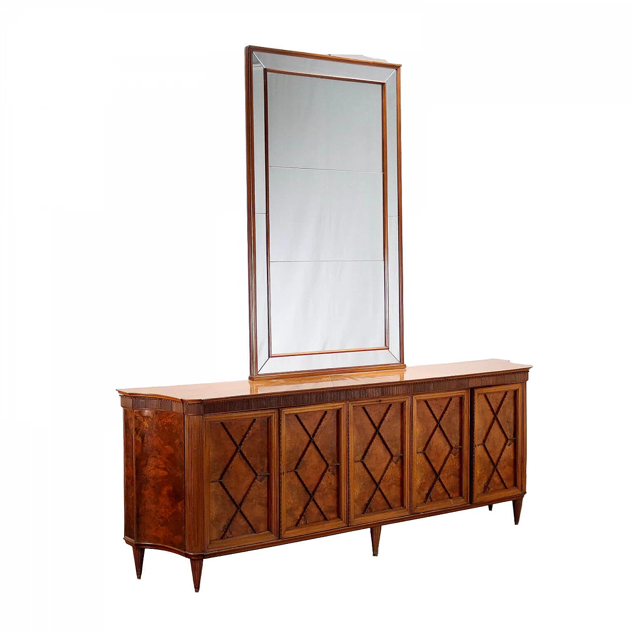 Buffet cabinet with mirror, 1950s 1