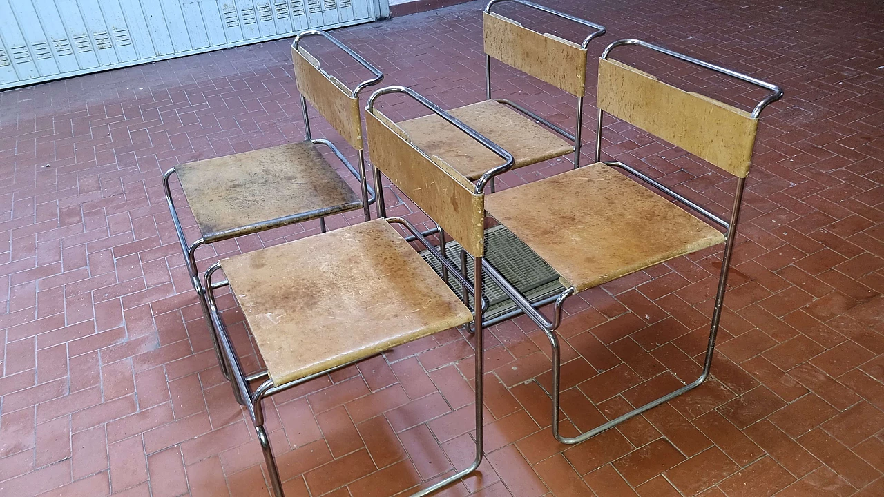 4 Libellula chairs by Giovanni Carini for Planula, 1970s 2