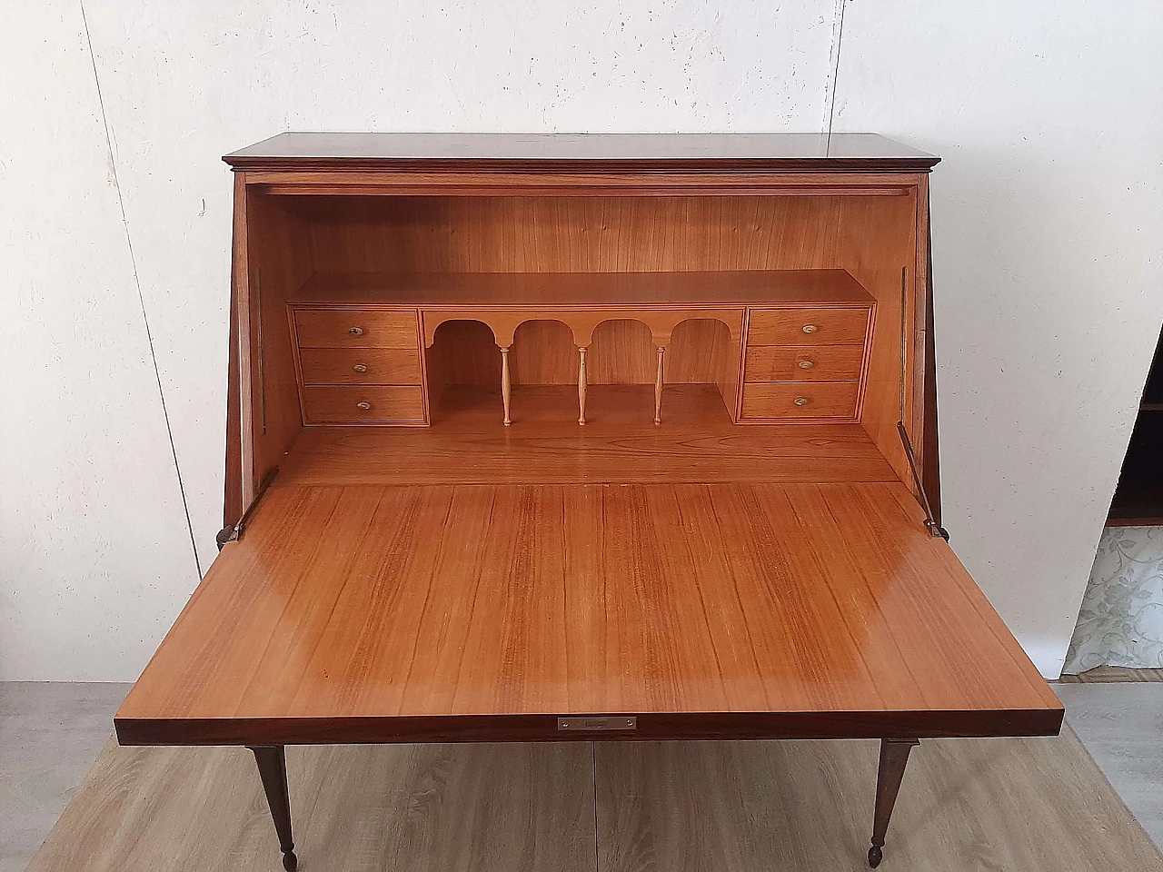 Flap desk in rosewood by La Permanente Mobili Cantù, 1950s 5