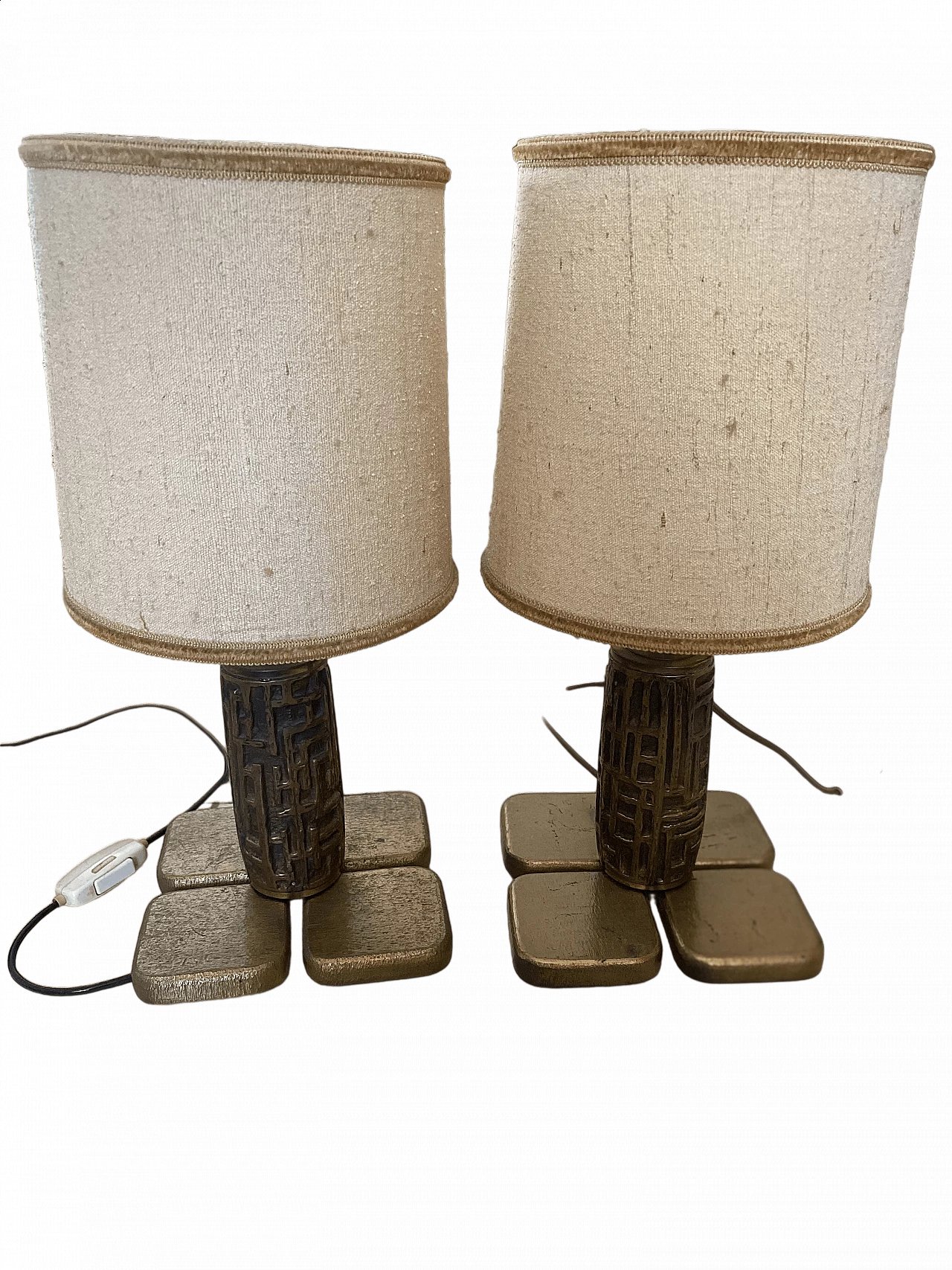 Coppia di lampade da tavolo di Luciano Frigerio, anni '70 5