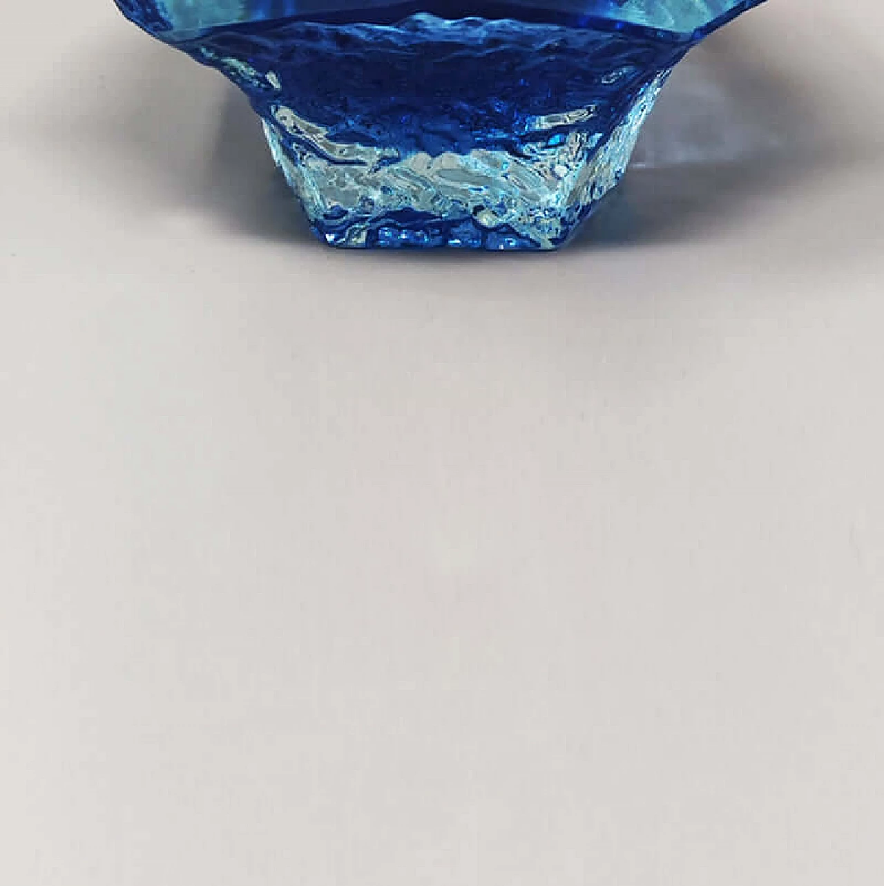 Posacenere in vetro di Murano blu di Flavio Poli per Seguso, anni '60 6