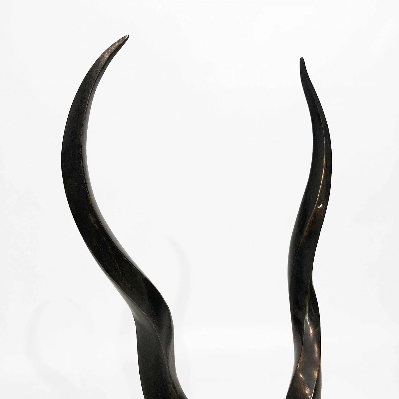 Brass sculpture of antelope head by Karl Springer, 1970s 12