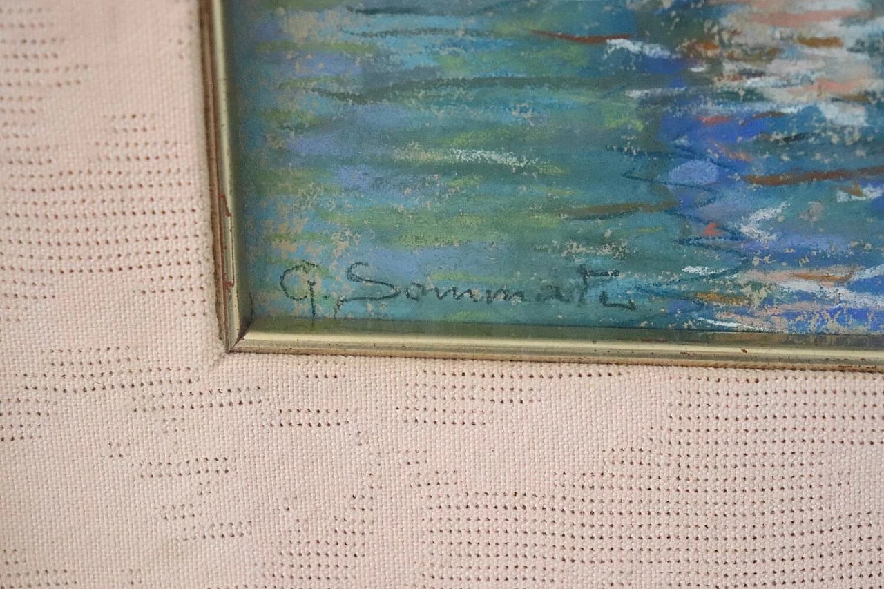 Giulio Sommati, Barche a vela, pastelli su cartoncino, anni '10 3