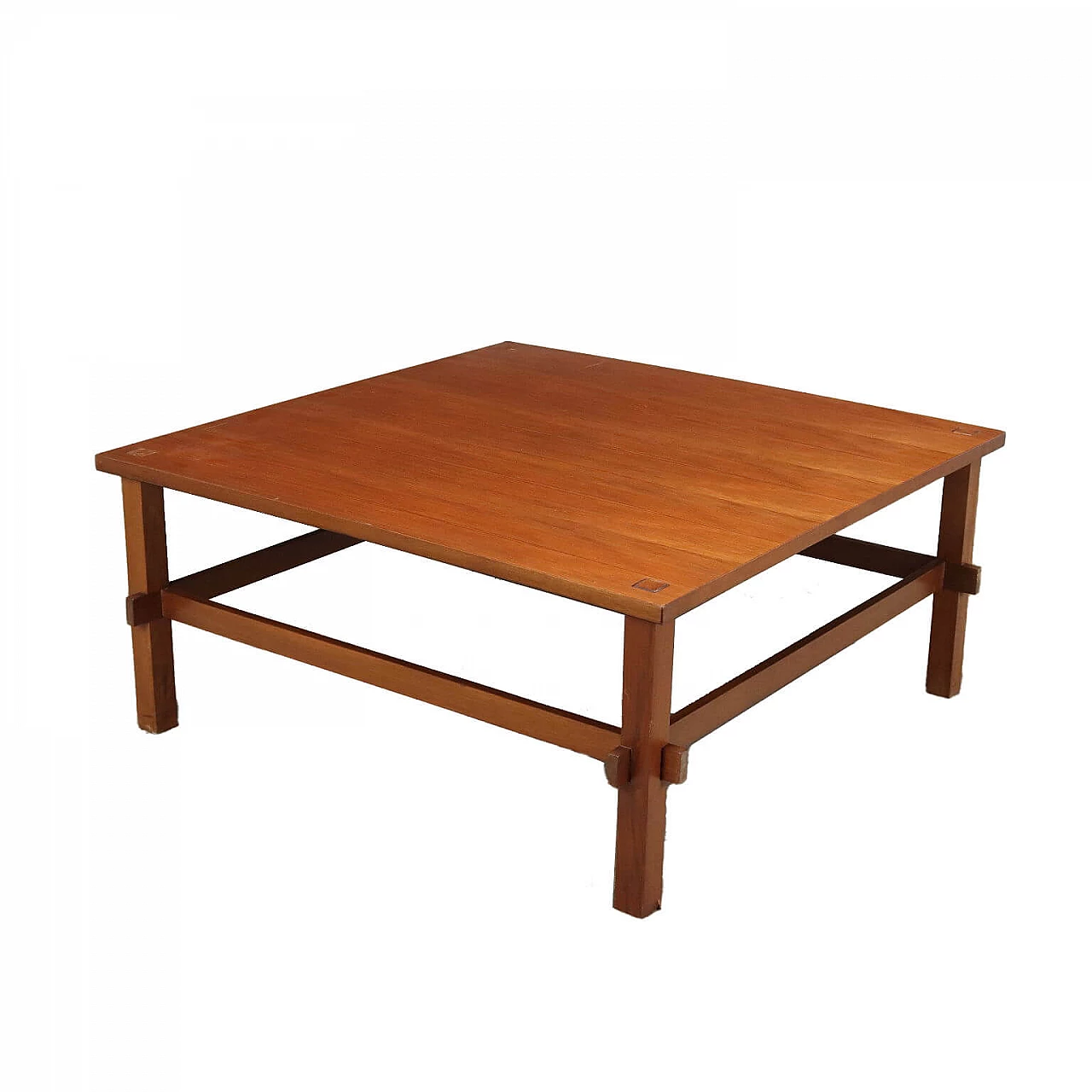 Beech and walnut coffee table manufactured by Figli di Amedeo Cassina, 1960s 1